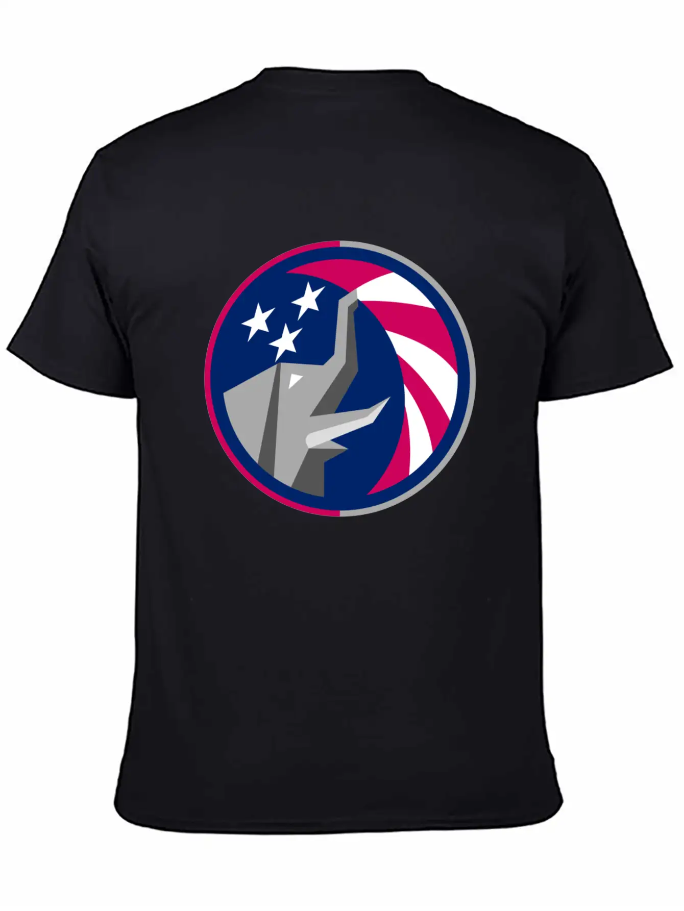 Republican Elephant Flag Unisex Short Sleeve Soft Cotton T-Shirt – Casual Everyday Wear