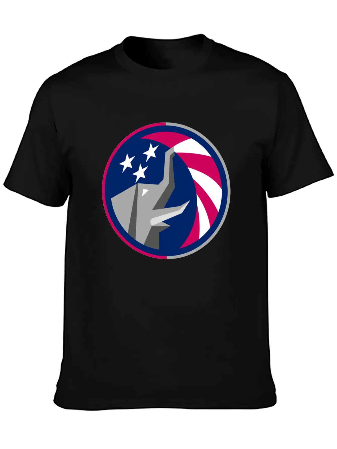 Republican Elephant Flag Unisex Short Sleeve Soft Cotton T-Shirt – Casual Everyday Wear