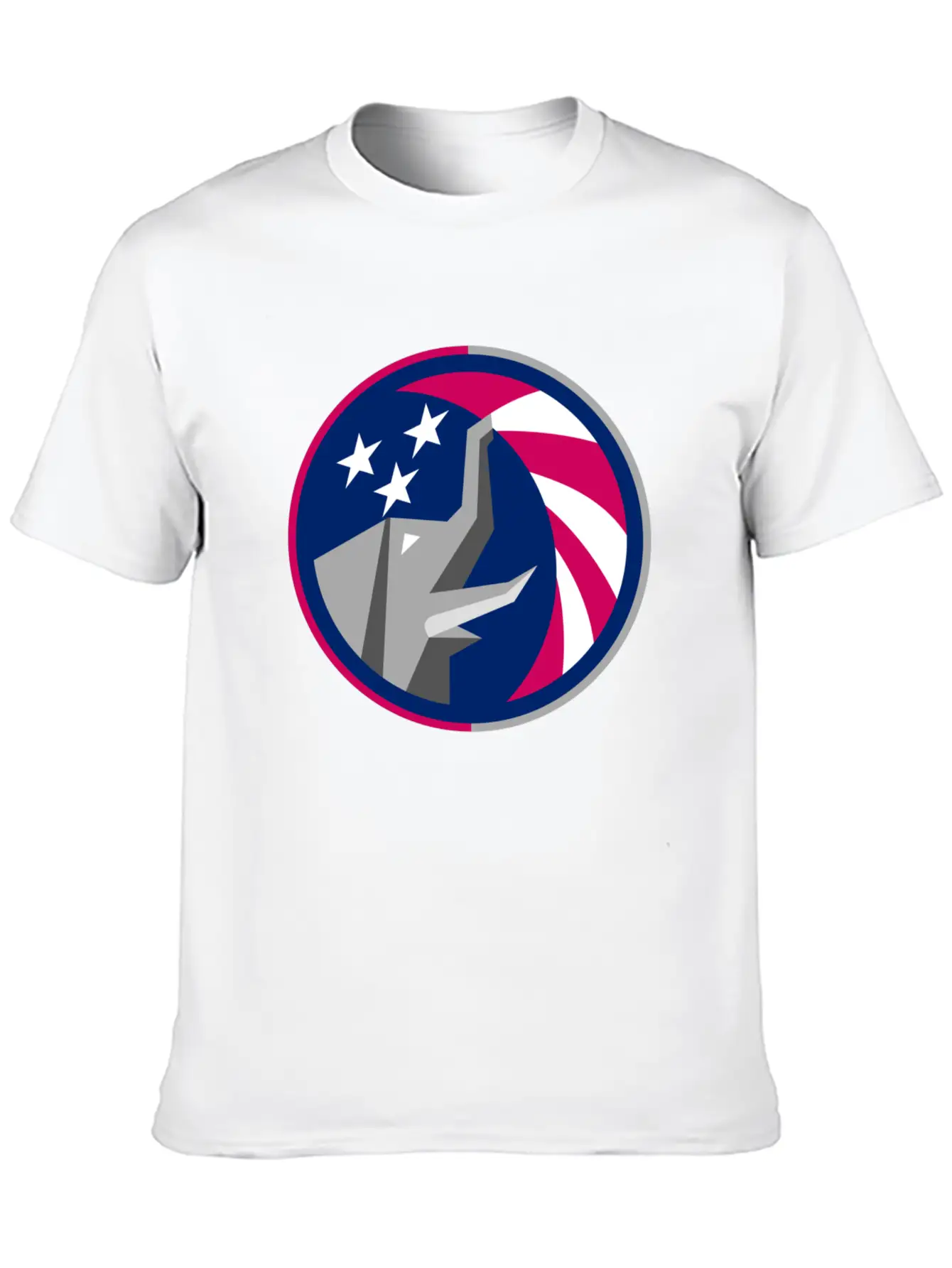 Republican Elephant Flag Unisex Short Sleeve Soft Cotton T-Shirt – Casual Everyday Wear