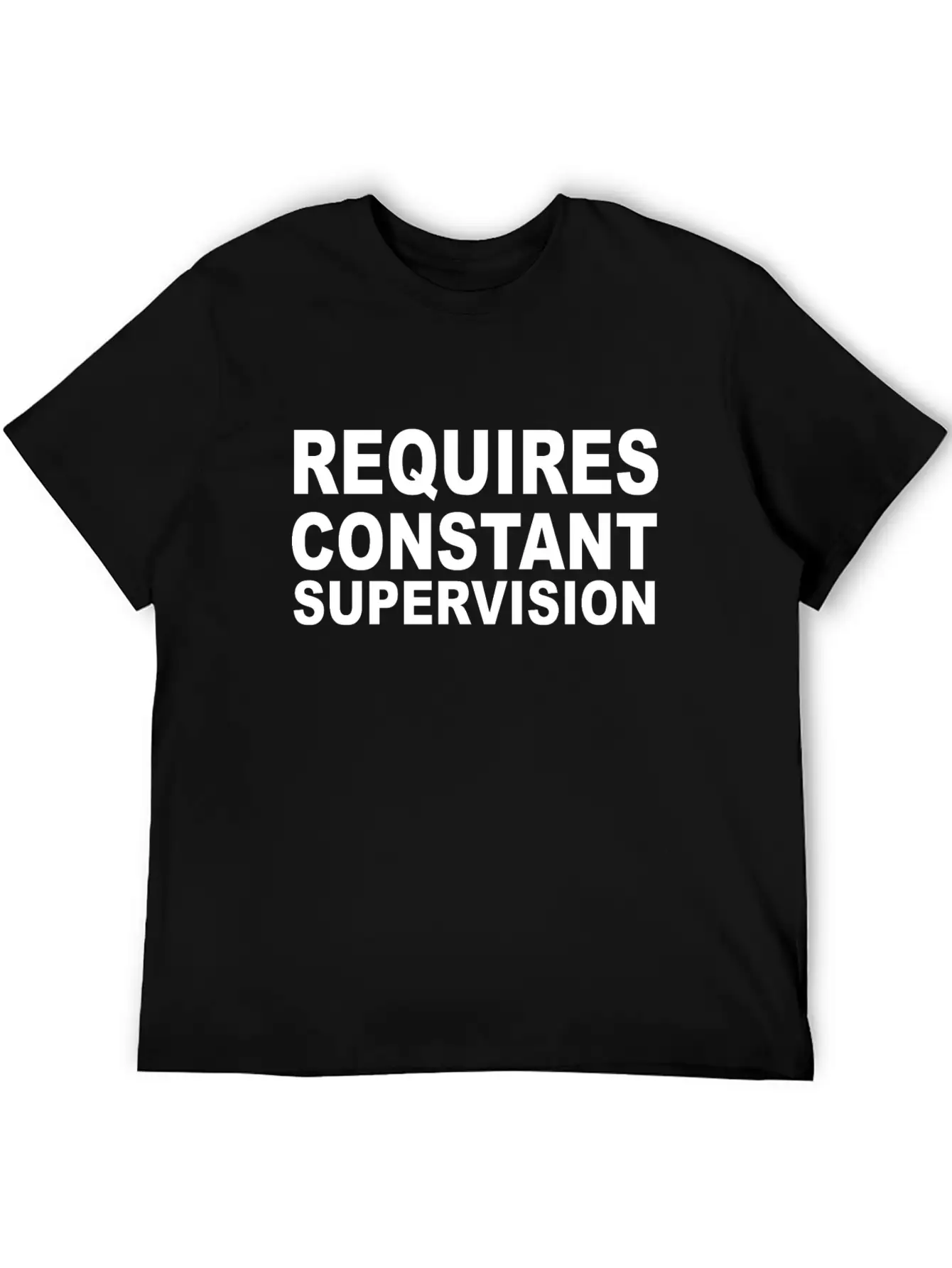 Requires Supervision Stylish Everyday T-Shirt – Unisex Basic Cotton Tee