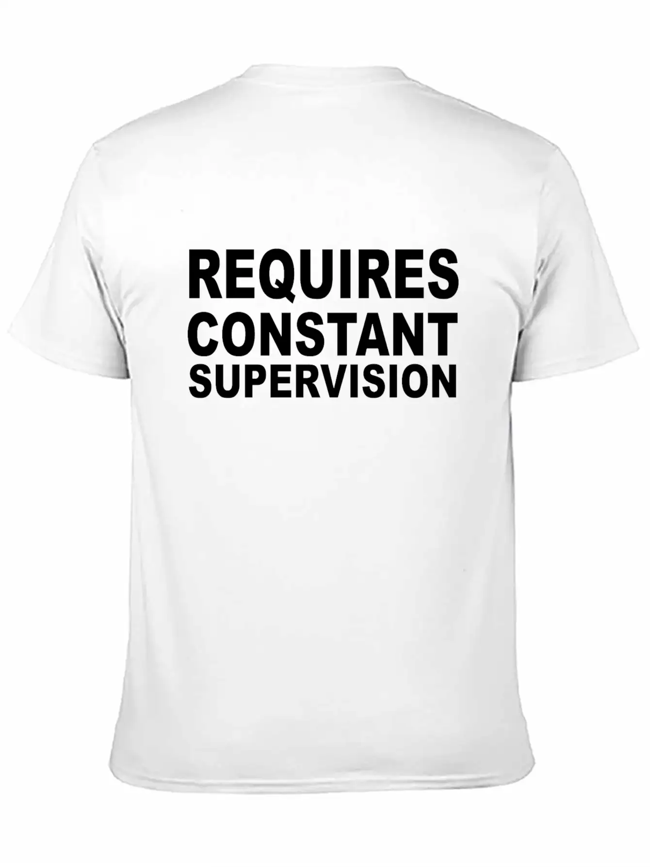 Requires Supervision Stylish Everyday T-Shirt – Unisex Basic Cotton Tee