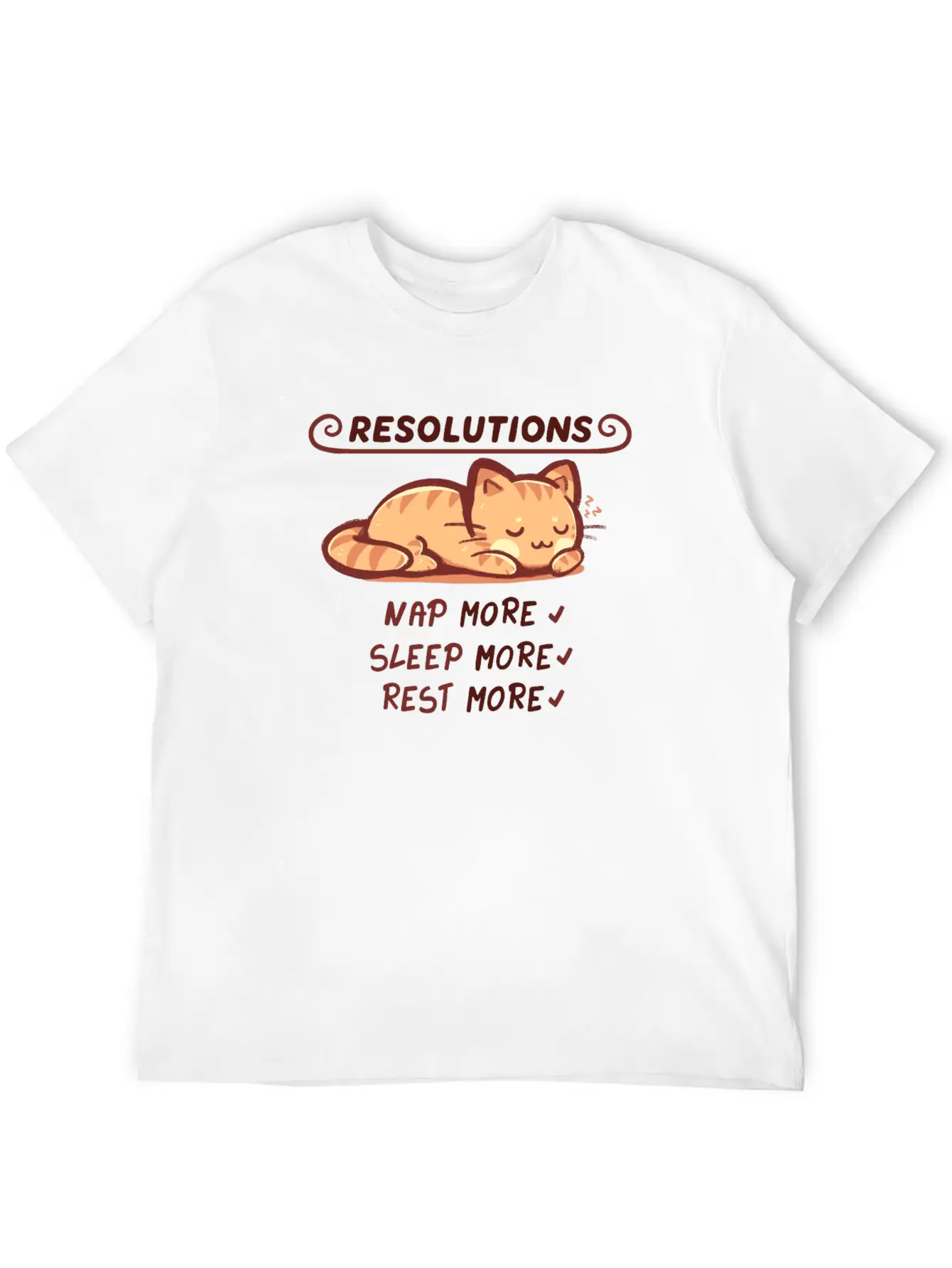 Resolution To Sleep Unisex Short Sleeve Soft Cotton T-Shirt – Casual Everyday Wear