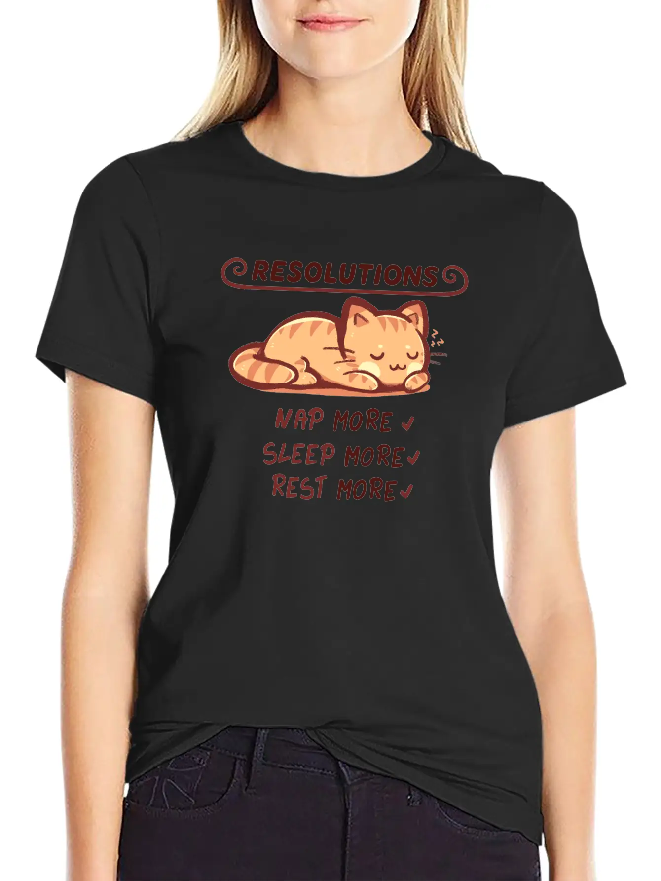 Resolution To Sleep Unisex Short Sleeve Soft Cotton T-Shirt – Casual Everyday Wear