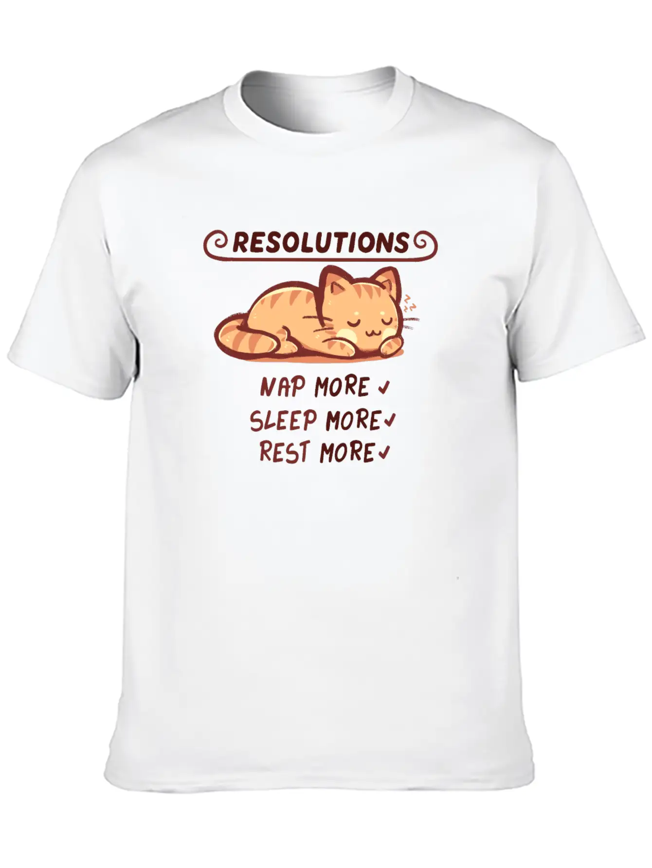 Resolution To Sleep Unisex Short Sleeve Soft Cotton T-Shirt – Casual Everyday Wear