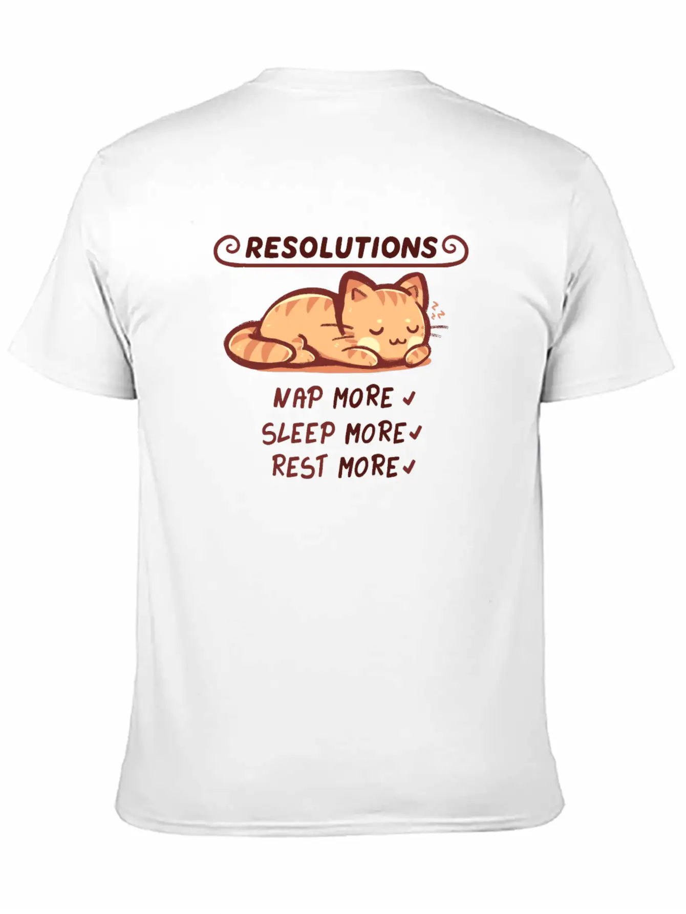 Resolution To Sleep Unisex Short Sleeve Soft Cotton T-Shirt – Casual Everyday Wear