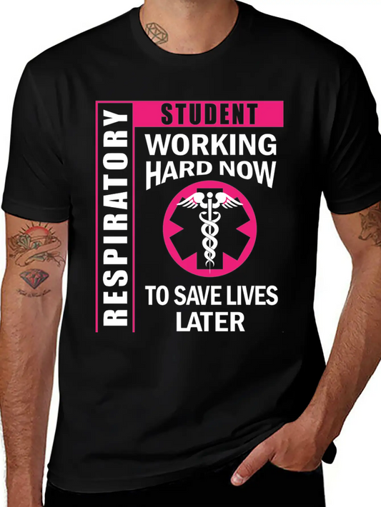 Respiratory Therapy Student For Future Rt Unisex Short Sleeve Soft Cotton T-Shirt – Casual Everyday Wear