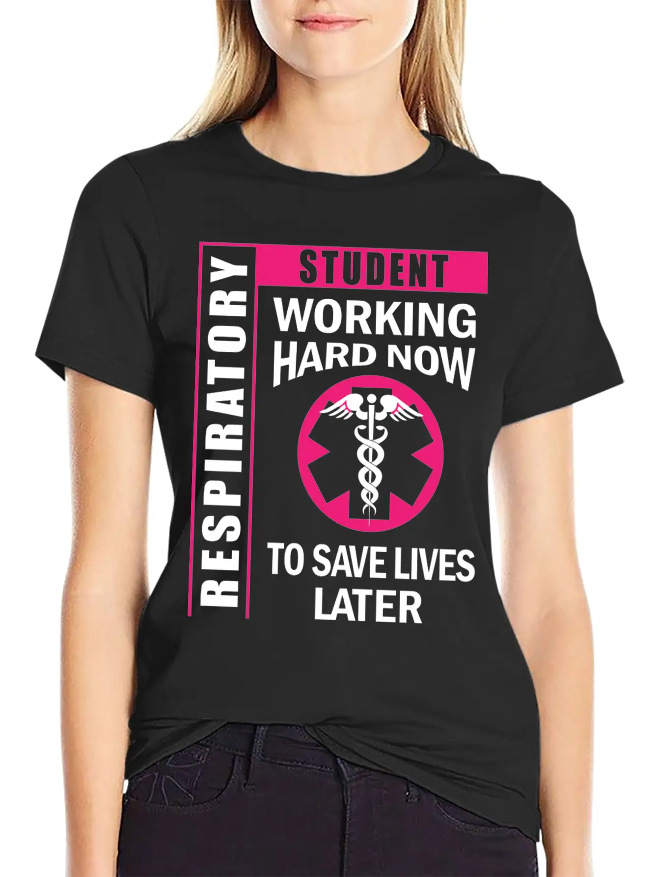 Respiratory Therapy Student For Future Rt Unisex Short Sleeve Soft Cotton T-Shirt – Casual Everyday Wear