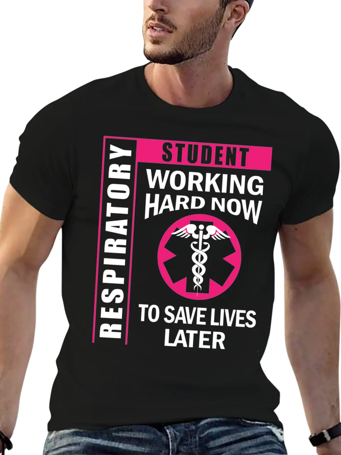 Respiratory Therapy Student For Future Rt Unisex Short Sleeve Soft Cotton T-Shirt – Casual Everyday Wear