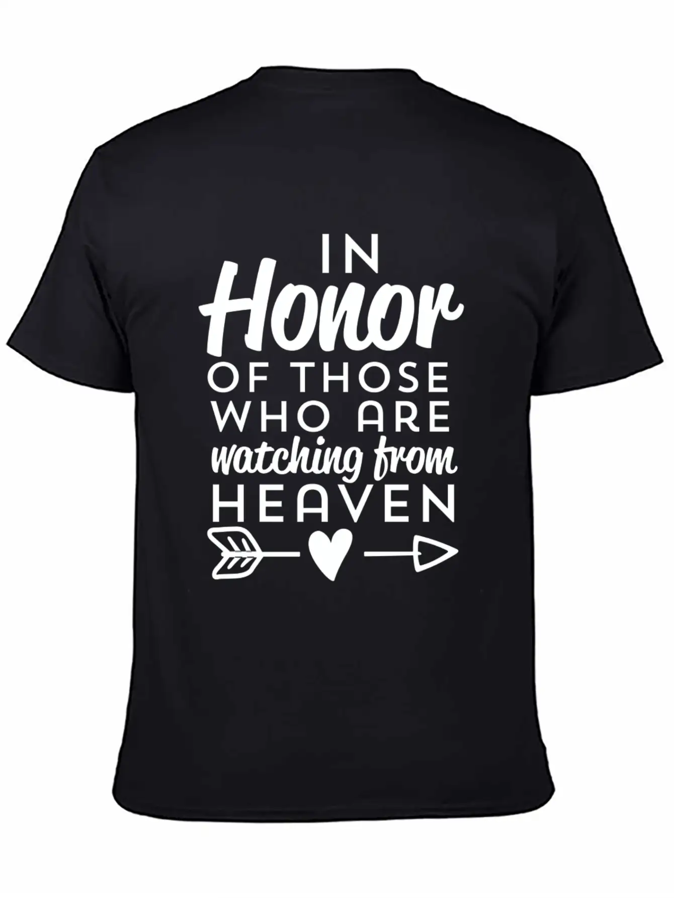 Rest In Peace Honor Those Who Matching From Heaven Unisex Short Sleeve Soft Cotton T-Shirt – Casual Everyday Wear