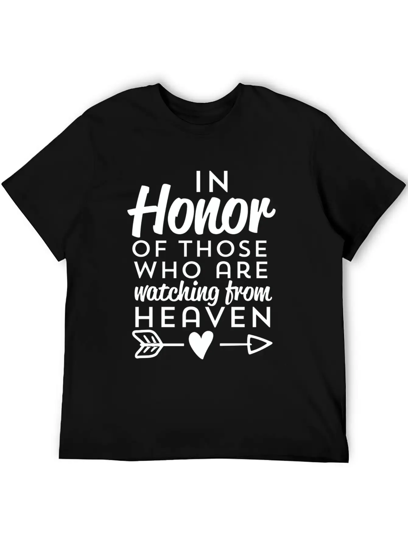 Rest In Peace Honor Those Who Matching From Heaven Unisex Short Sleeve Soft Cotton T-Shirt – Casual Everyday Wear