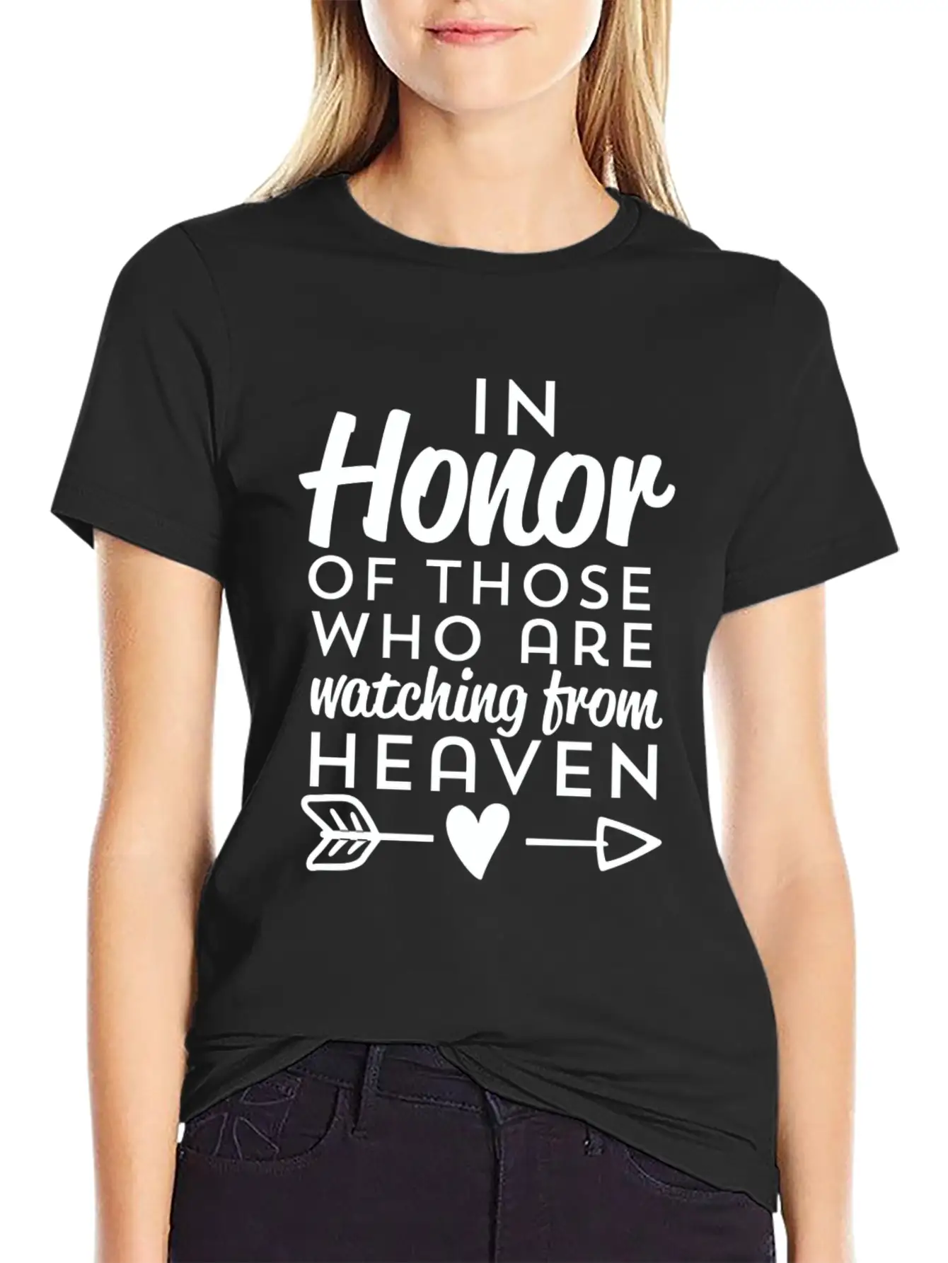 Rest In Peace Honor Those Who Matching From Heaven Unisex Short Sleeve Soft Cotton T-Shirt – Casual Everyday Wear