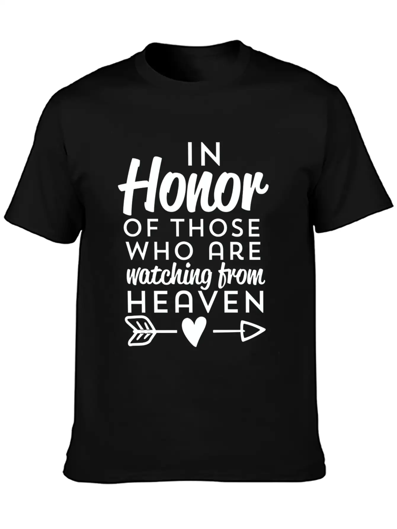 Rest In Peace Honor Those Who Matching From Heaven Unisex Short Sleeve Soft Cotton T-Shirt – Casual Everyday Wear