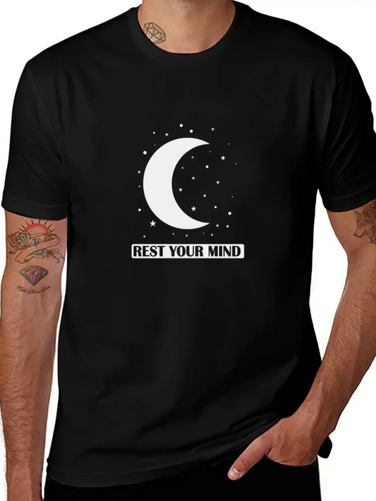 Rest Your Mind Sleep Tired Basic Graphic T-Shirt – Daily Comfort In Soft Cotton