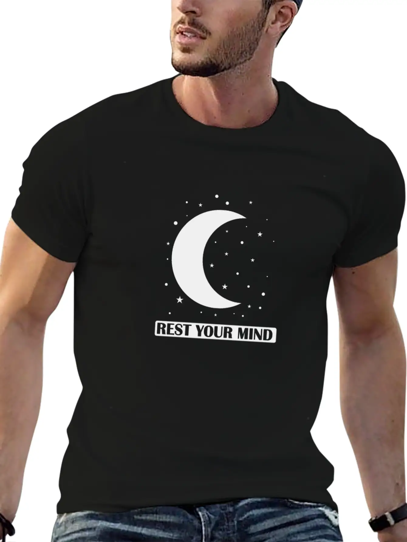 Rest Your Mind Sleep Tired Basic Graphic T-Shirt – Daily Comfort In Soft Cotton