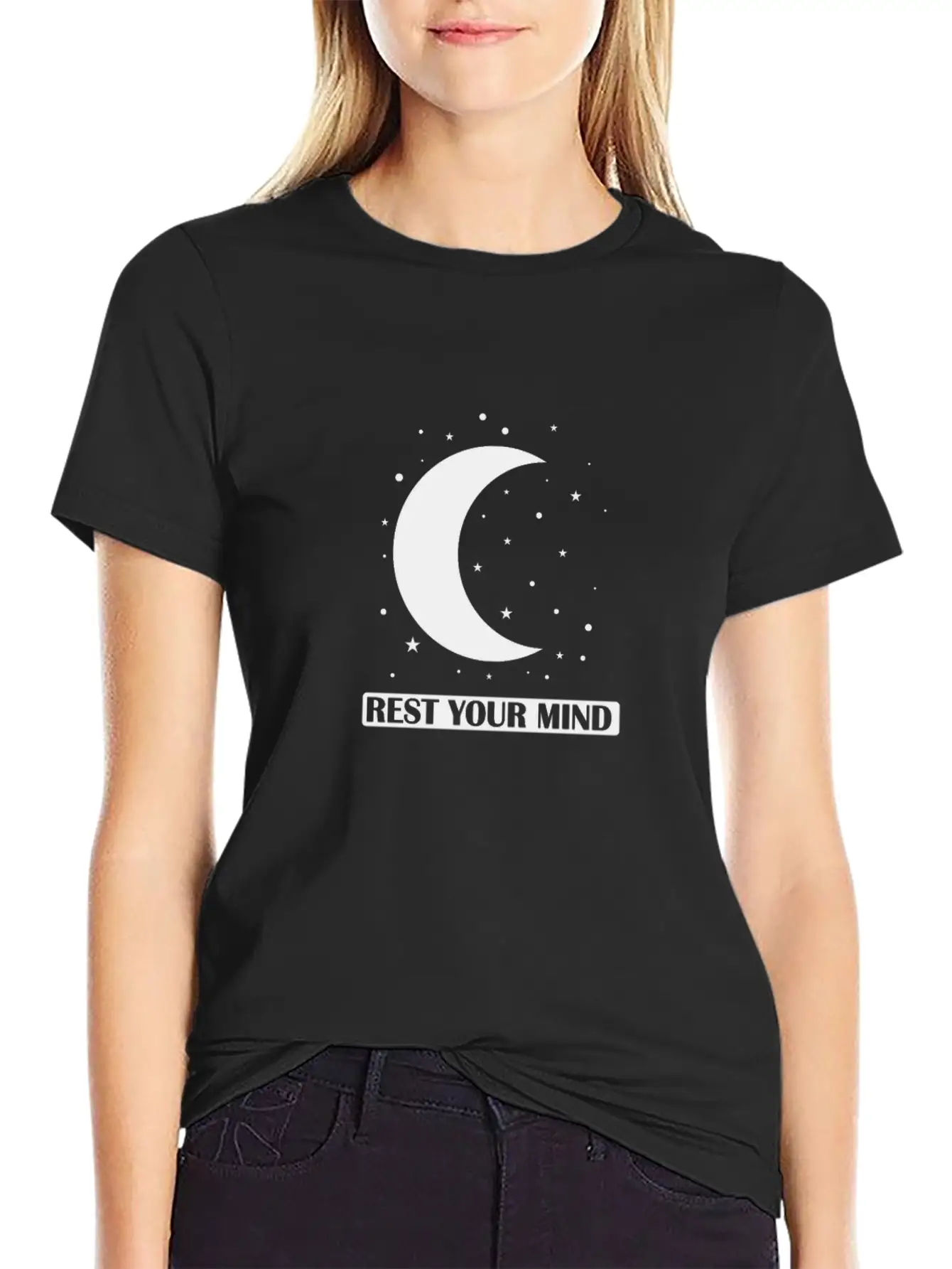 Rest Your Mind Sleep Tired Basic Graphic T-Shirt – Daily Comfort In Soft Cotton