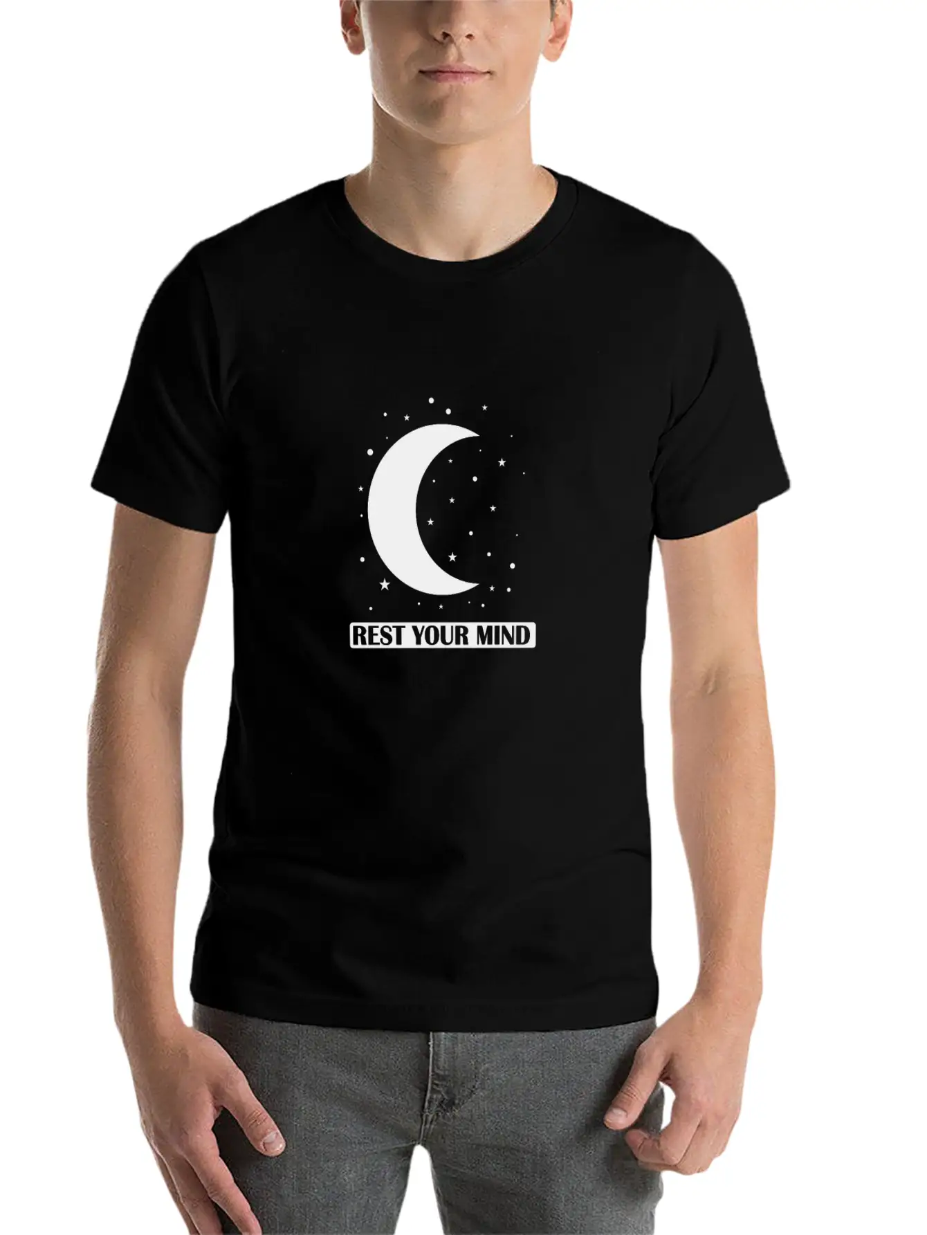 Rest Your Mind Sleep Tired Basic Graphic T-Shirt – Daily Comfort In Soft Cotton