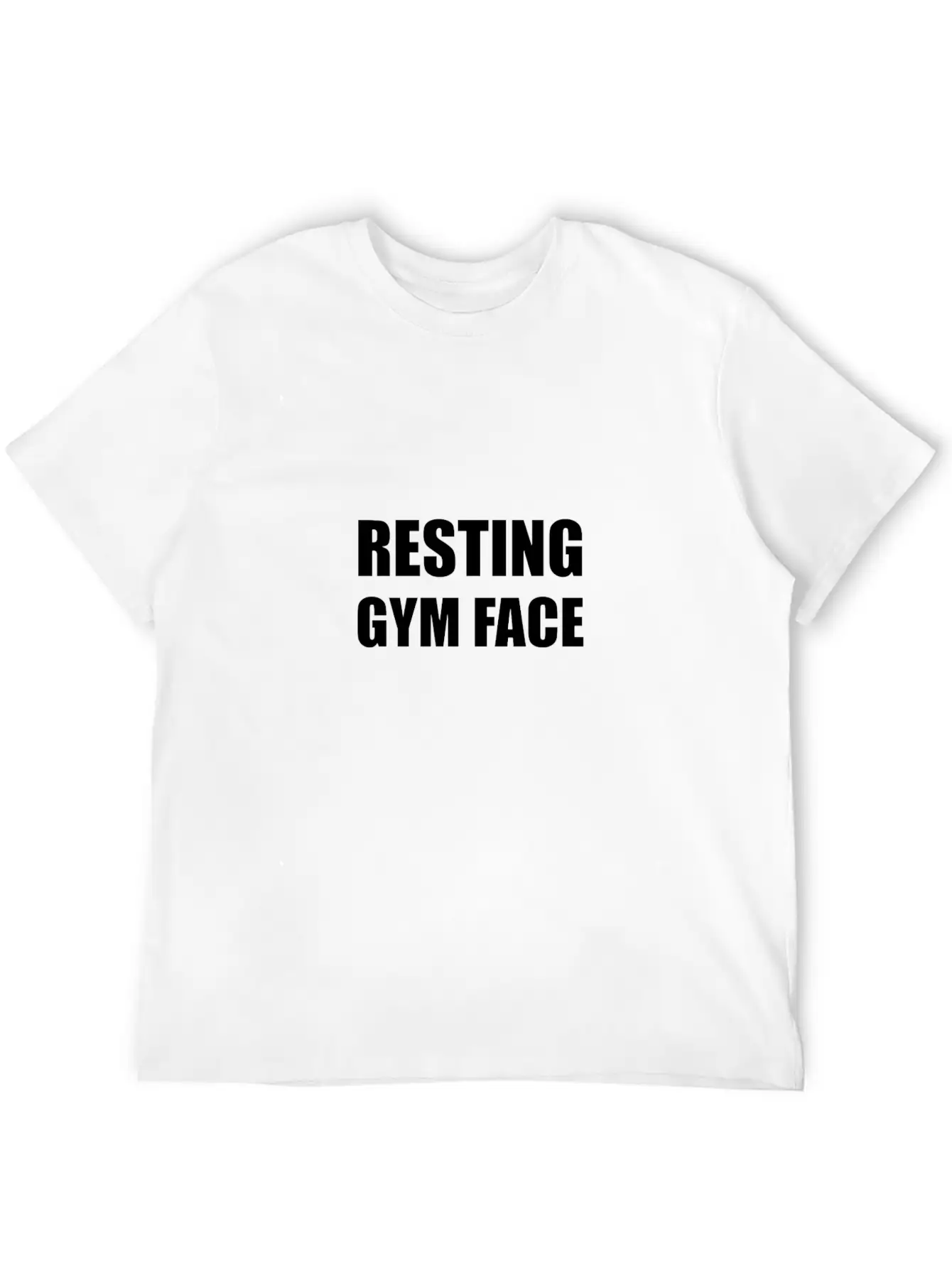 Resting Gym Face Funny Unisex Short Sleeve Soft Cotton T-Shirt – Casual Everyday Wear