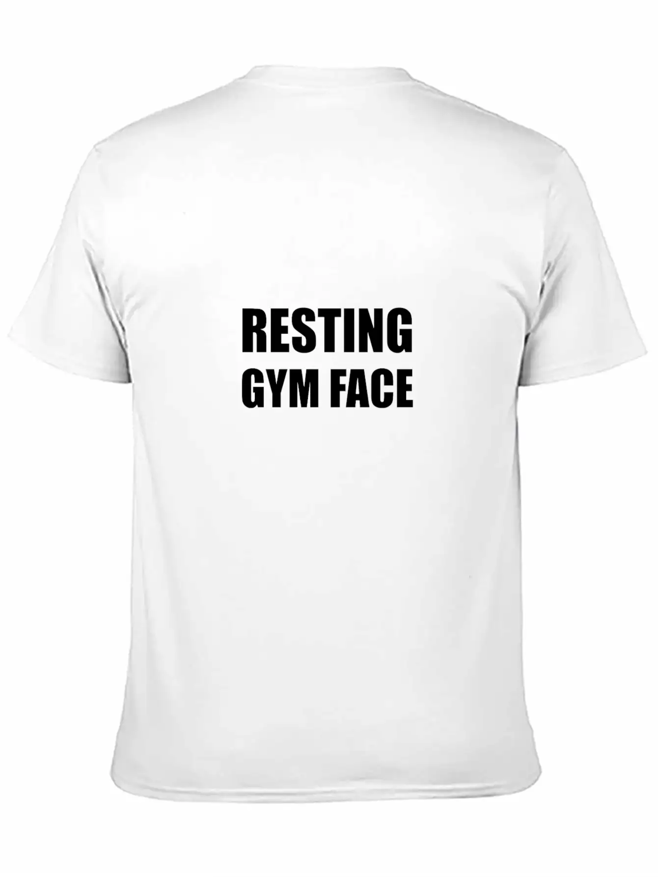 Resting Gym Face Funny Unisex Short Sleeve Soft Cotton T-Shirt – Casual Everyday Wear