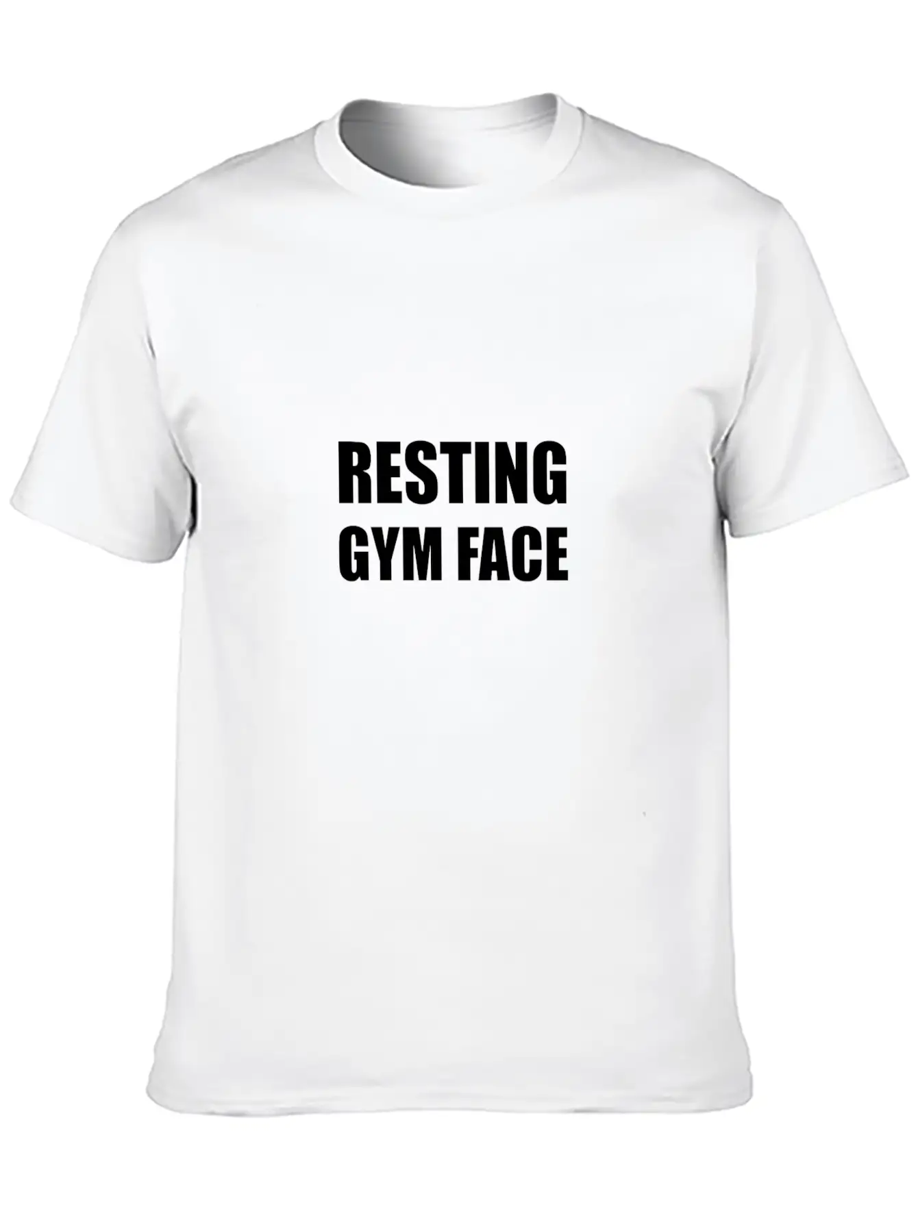 Resting Gym Face Funny Unisex Short Sleeve Soft Cotton T-Shirt – Casual Everyday Wear
