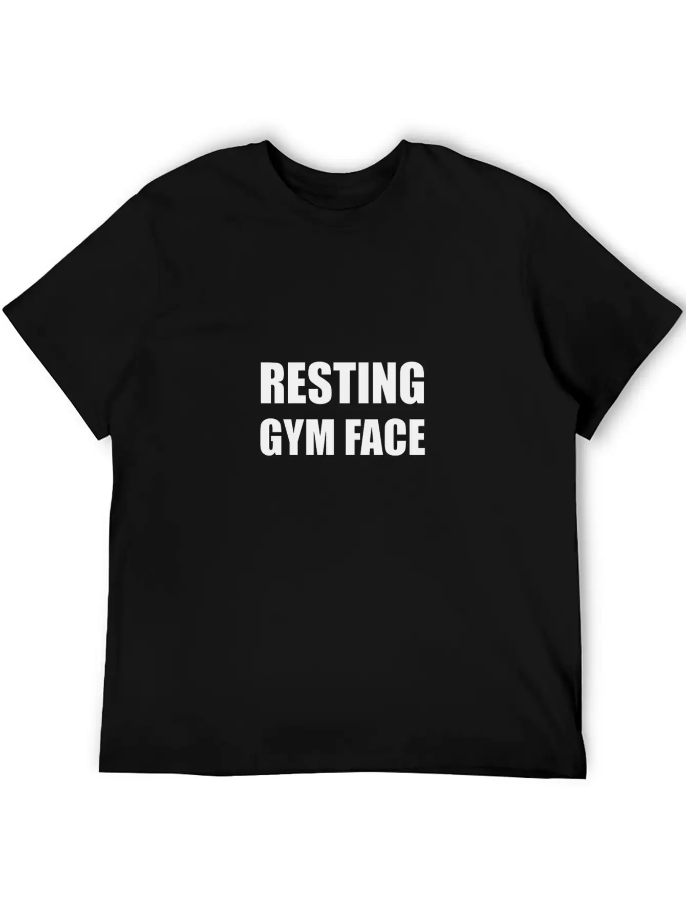 Resting Gym Face Funny Unisex Short Sleeve Soft Cotton T-Shirt – Casual Everyday Wear