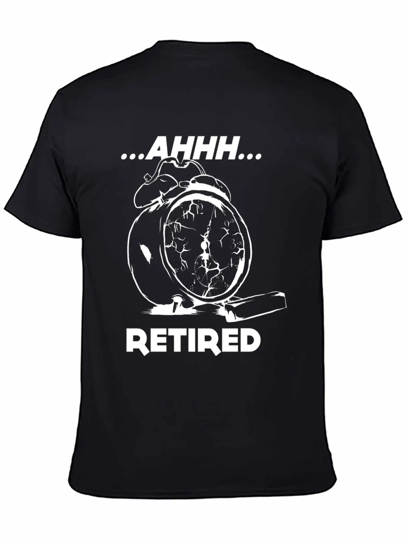 Retired Alarm Clock Retirement Time Unisex Short Sleeve Soft Cotton T-Shirt – Casual Everyday Wear