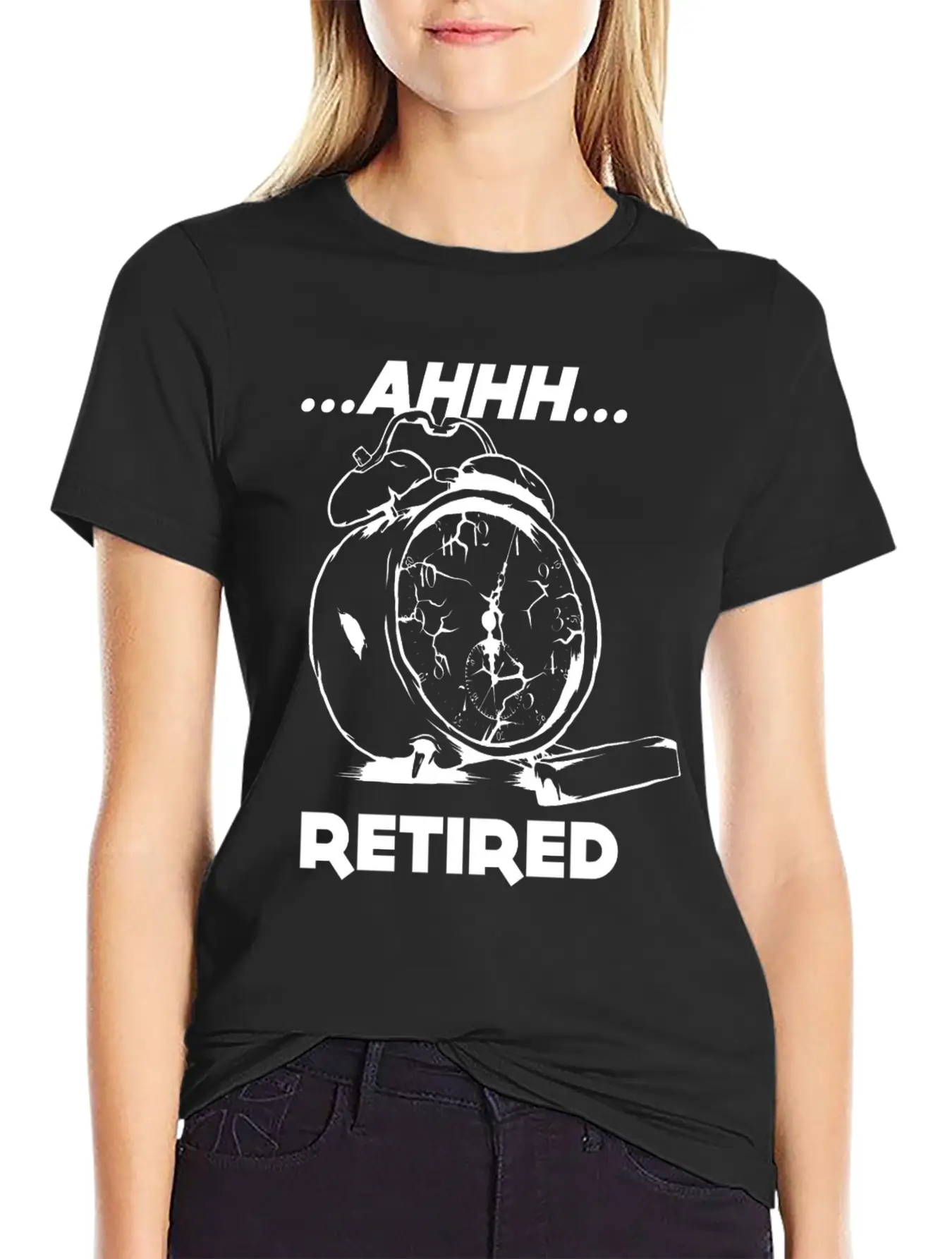 Retired Alarm Clock Retirement Time Unisex Short Sleeve Soft Cotton T-Shirt – Casual Everyday Wear