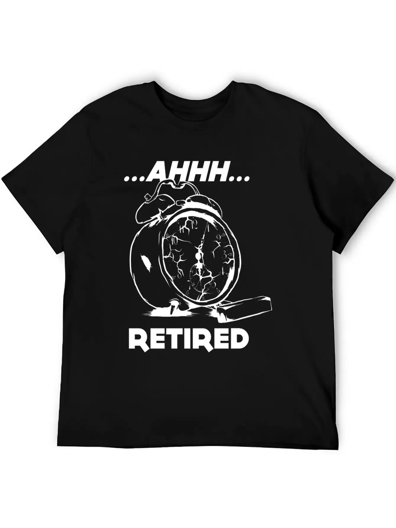 Retired Alarm Clock Retirement Time Unisex Short Sleeve Soft Cotton T-Shirt – Casual Everyday Wear