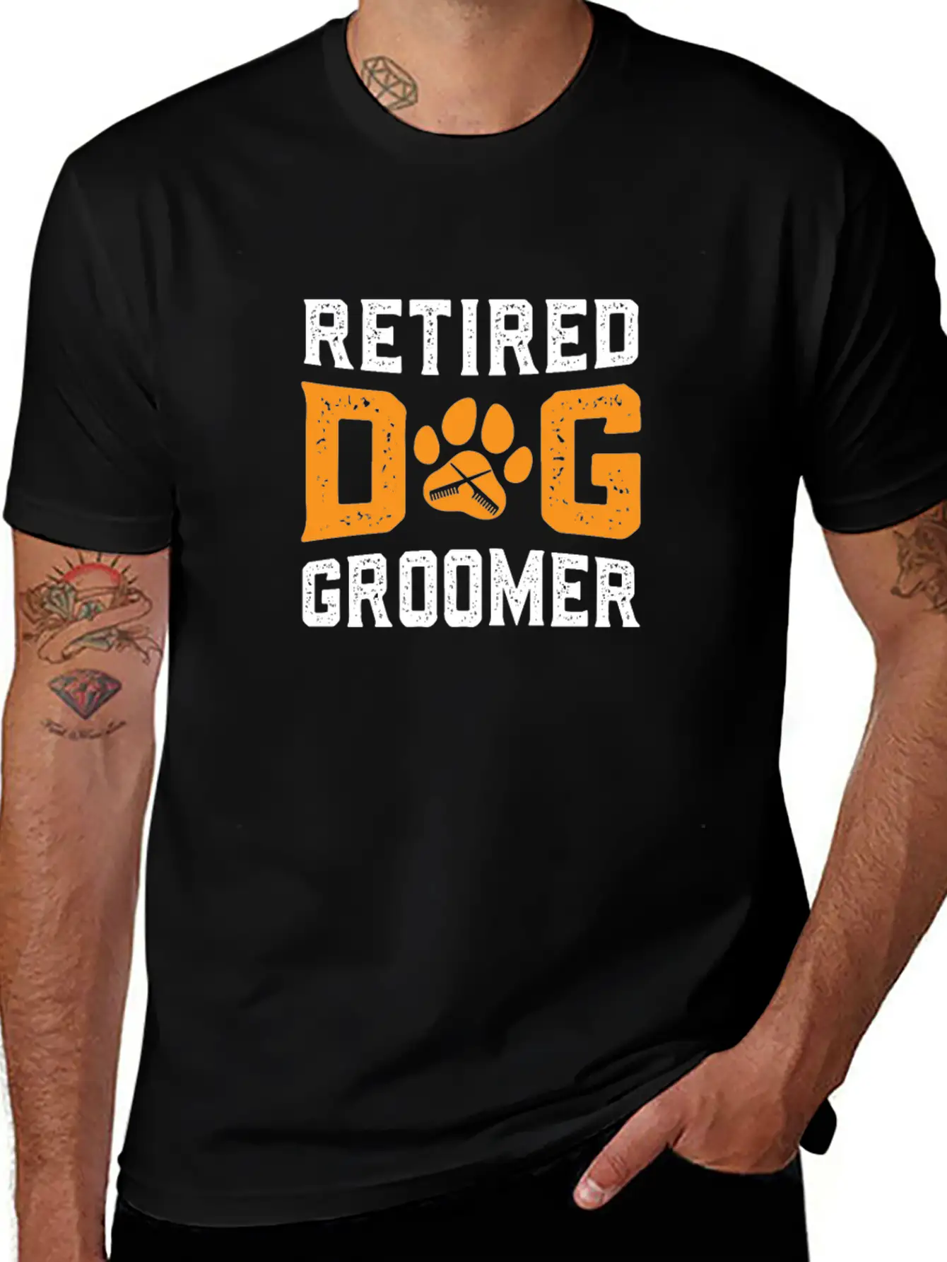 Retired Dog Groomer Fur Artist Retirement Party Unisex Casual T-Shirt – Clean Design For Daily Comfort
