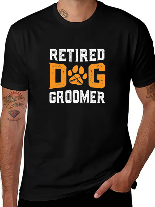 Retired Dog Groomer Fur Artist Retirement Party Unisex Casual T-Shirt – Clean Design For Daily Comfort