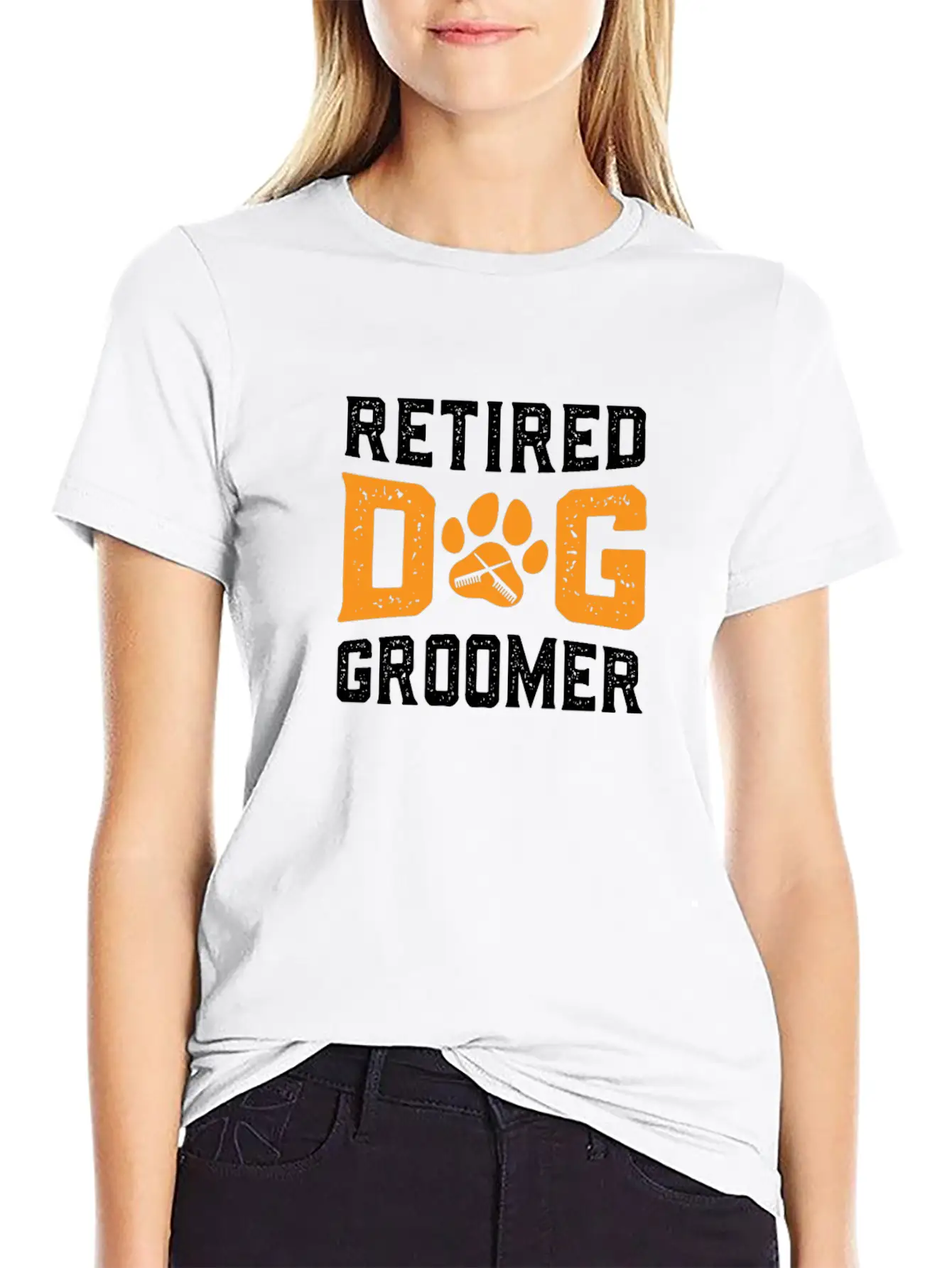 Retired Dog Groomer Fur Artist Retirement Party Unisex Casual T-Shirt – Clean Design For Daily Comfort