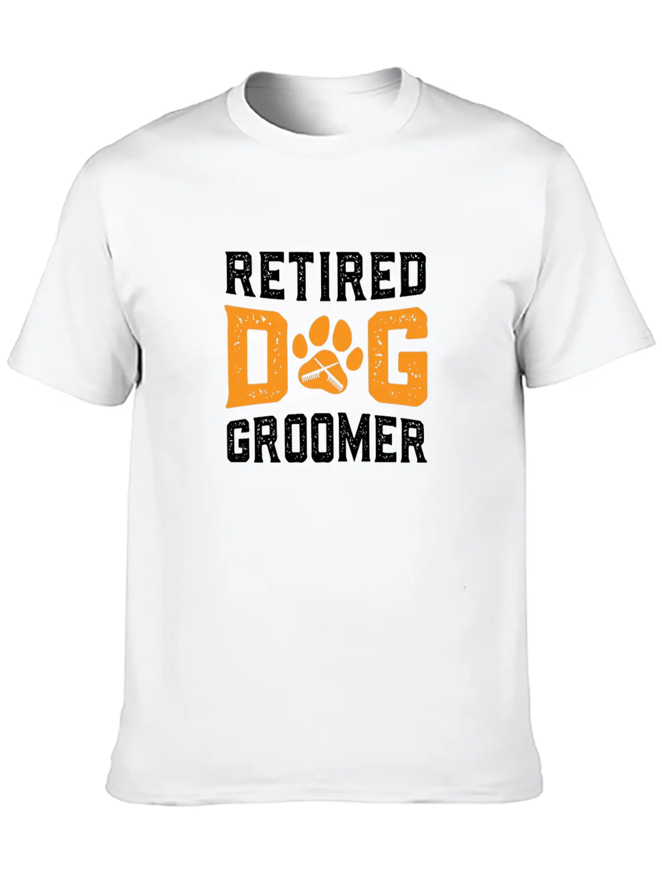 Retired Dog Groomer Fur Artist Retirement Party Unisex Casual T-Shirt – Clean Design For Daily Comfort