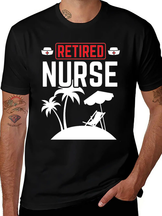 Retired Nurse Not My Problem Retirement Gift Idea Unisex Short Sleeve Soft Cotton T-Shirt – Casual Everyday Wear