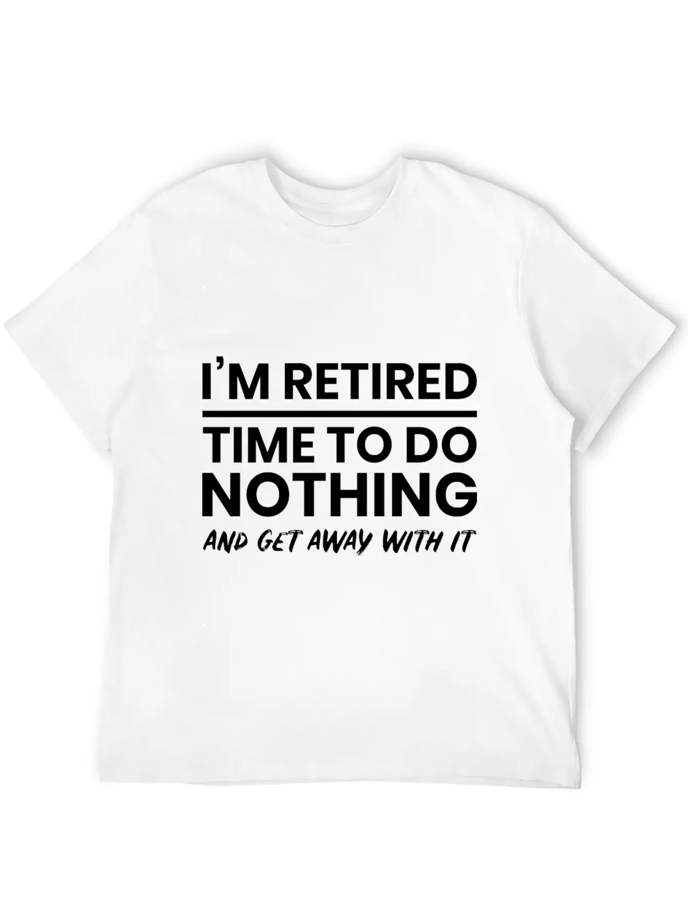 Retired Tired Lazy Sleep Unisex Short Sleeve Soft Cotton T-Shirt – Casual Everyday Wear