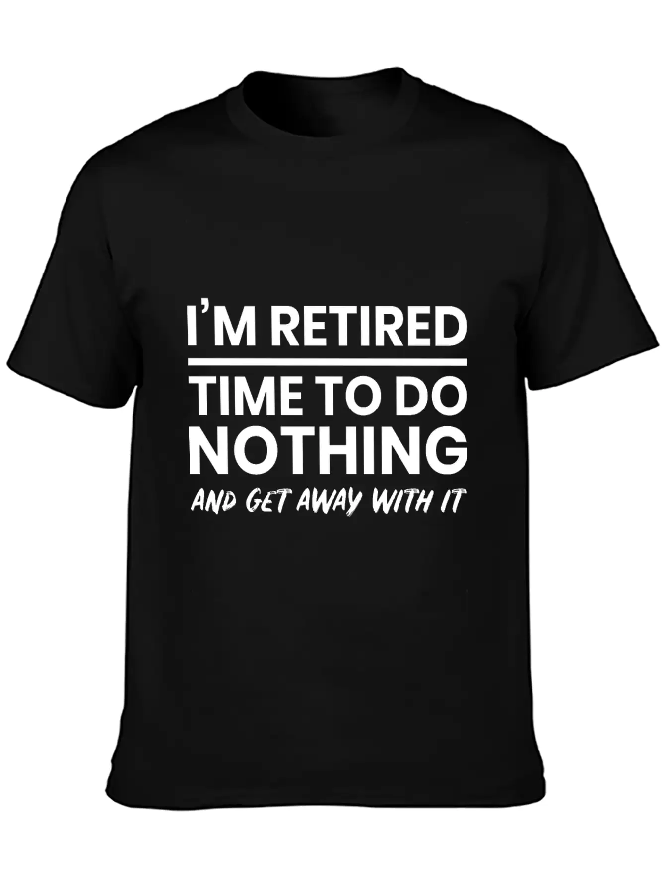 Retired Tired Lazy Sleep Unisex Short Sleeve Soft Cotton T-Shirt – Casual Everyday Wear