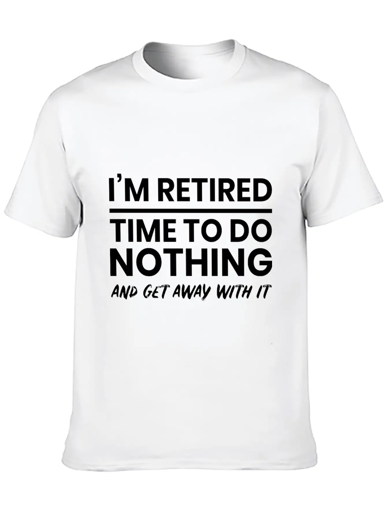 Retired Tired Lazy Sleep Unisex Short Sleeve Soft Cotton T-Shirt – Casual Everyday Wear