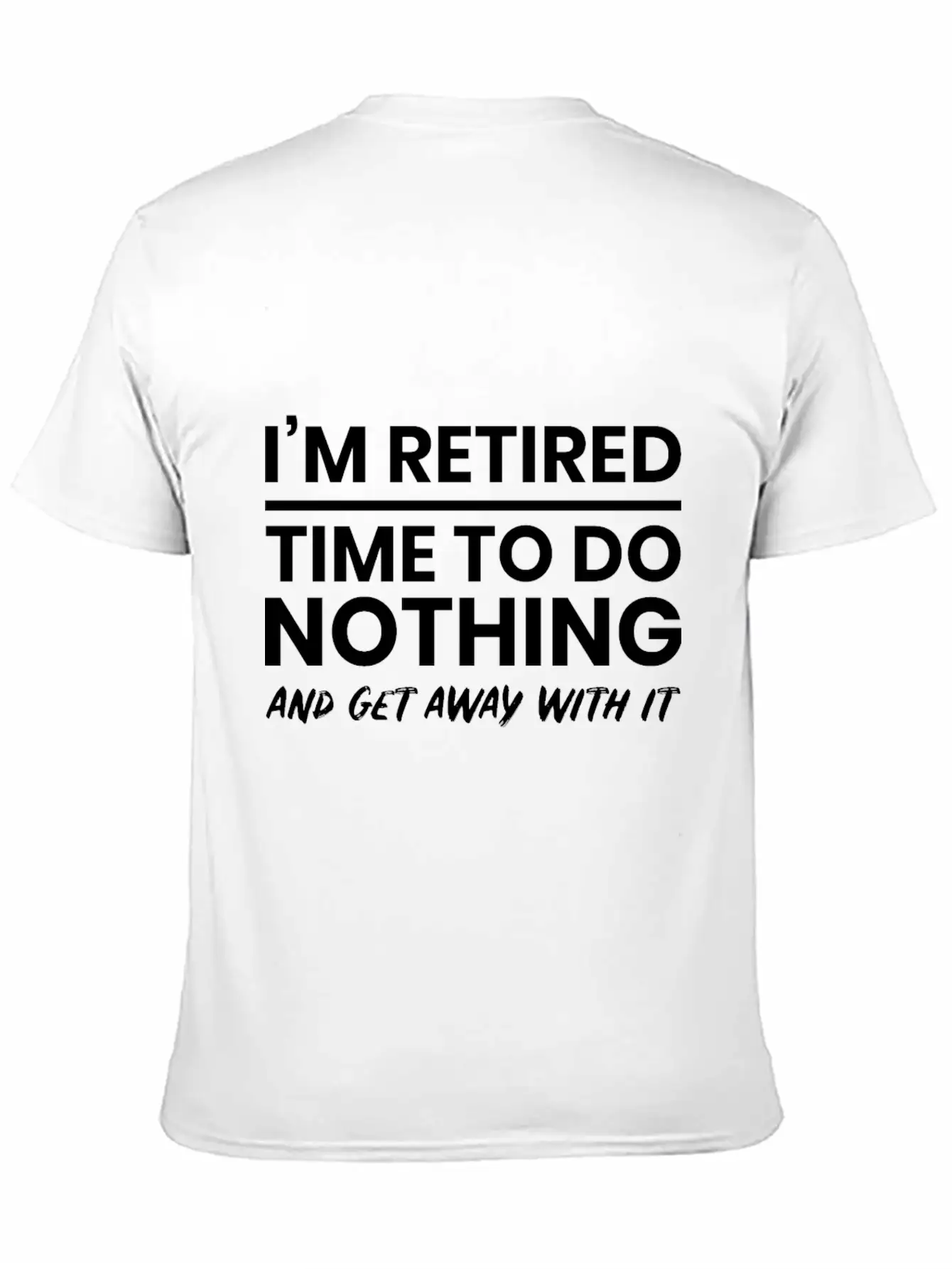 Retired Tired Lazy Sleep Unisex Short Sleeve Soft Cotton T-Shirt – Casual Everyday Wear