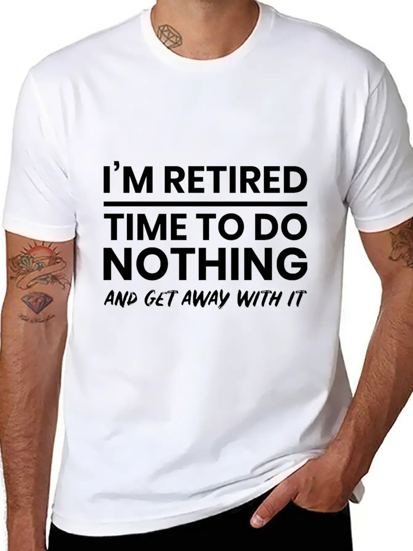 Retired Tired Lazy Sleep Unisex Short Sleeve Soft Cotton T-Shirt – Casual Everyday Wear