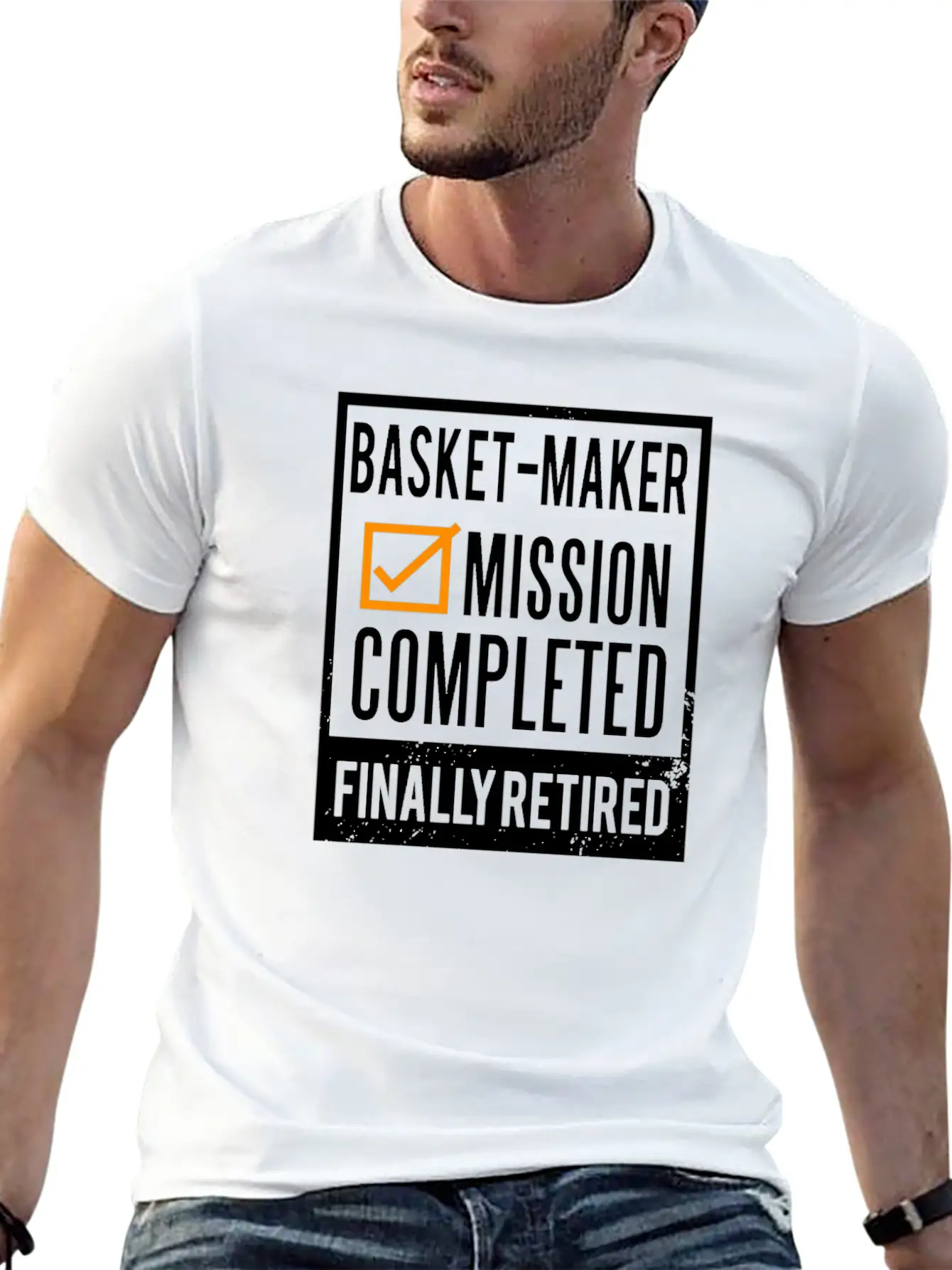 Retirement - Retired Basket-Maker Essential Unisex Summer Tee – Soft Cotton Casual Fit