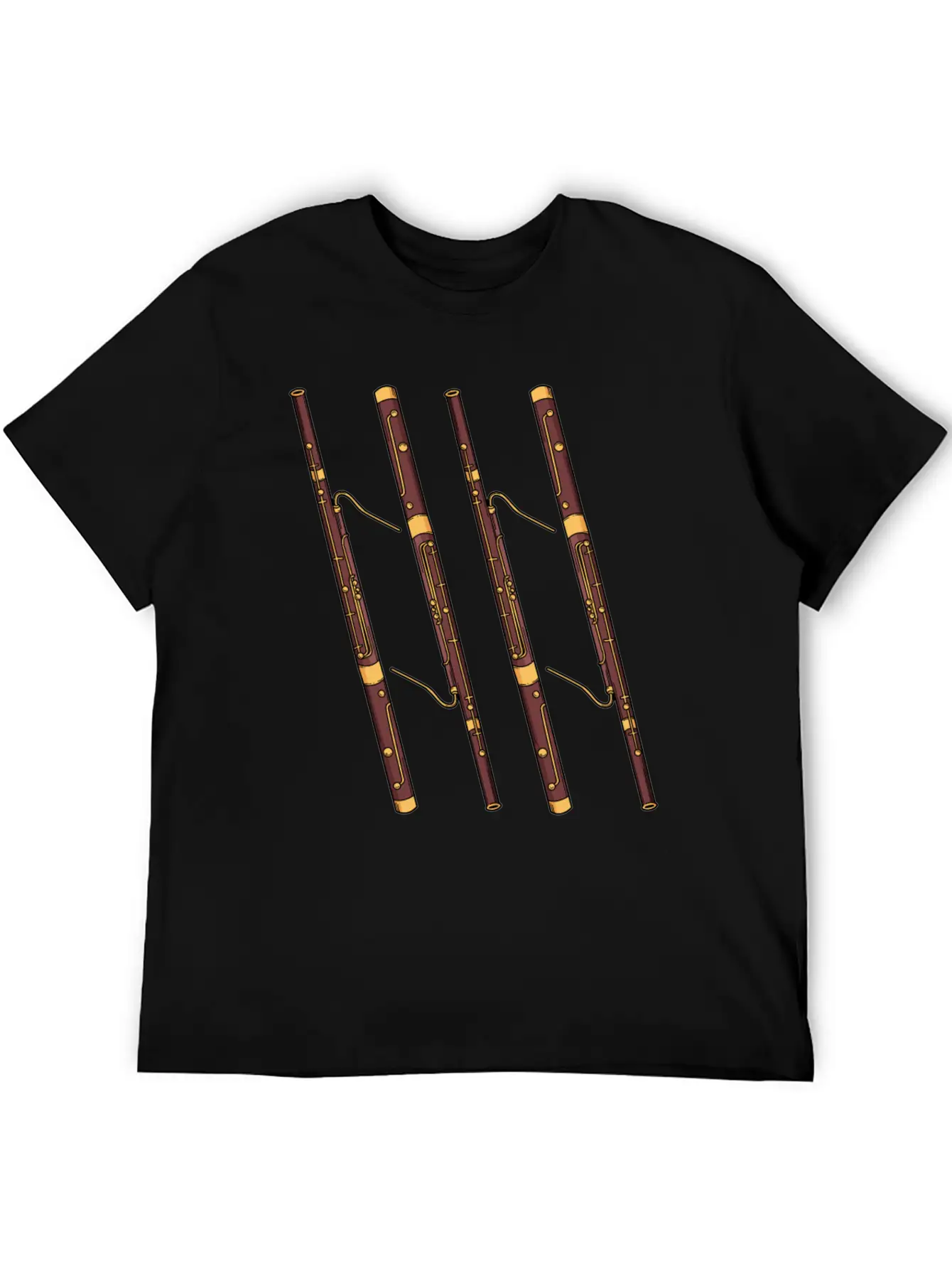 Retro Bassoon Retro Jazz Music Bassoonist Bassoon Unisex Casual T-Shirt – Clean Design For Daily Comfort
