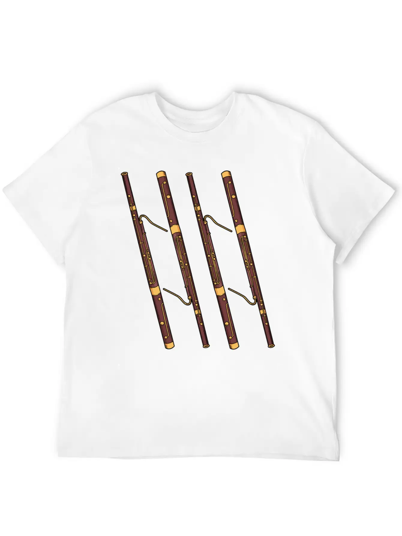 Retro Bassoon Retro Jazz Music Bassoonist Bassoon Unisex Casual T-Shirt – Clean Design For Daily Comfort