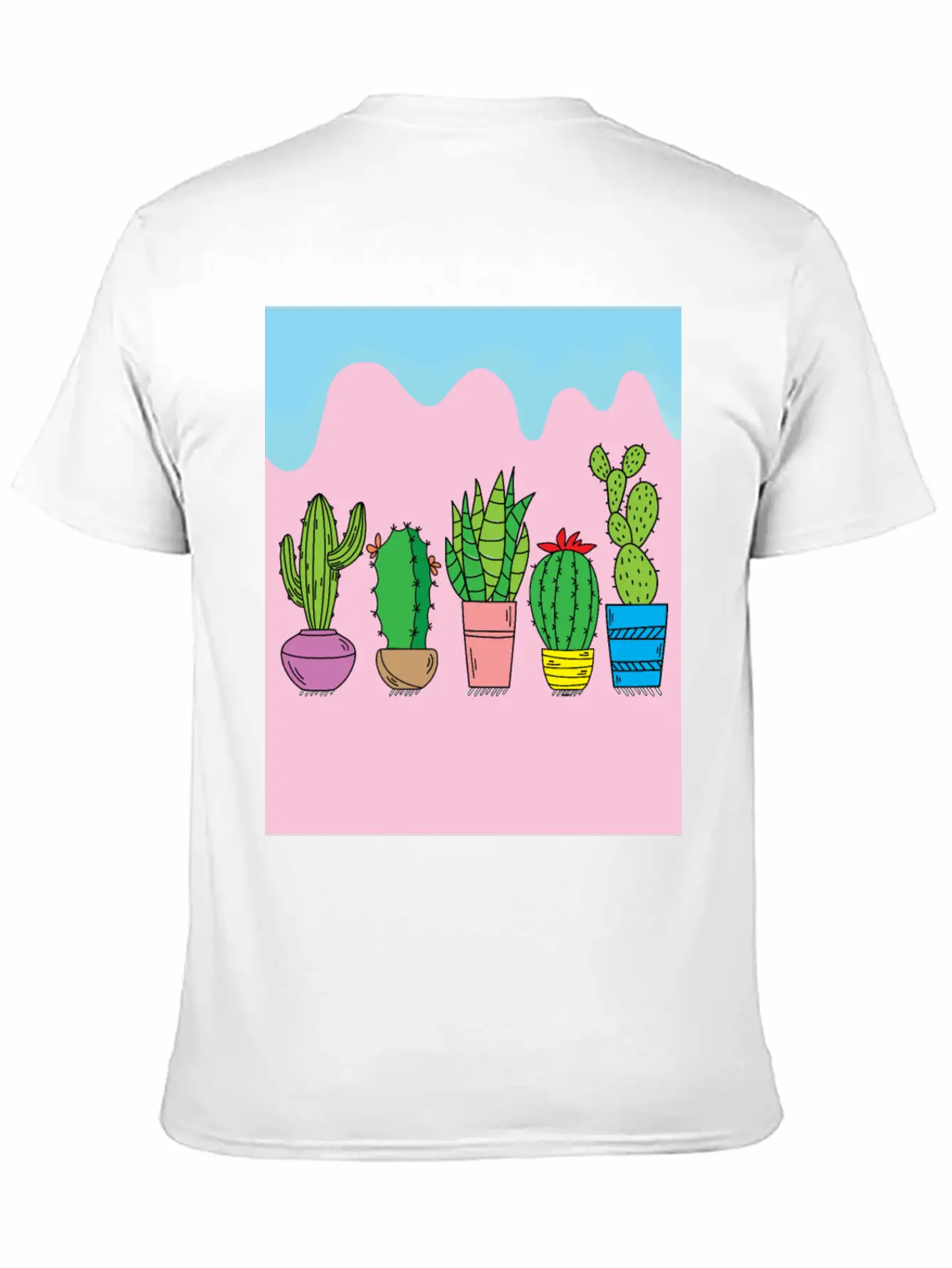 Retro Cactus Stylish Everyday T-Shirt – Unisex Basic Cotton Tee