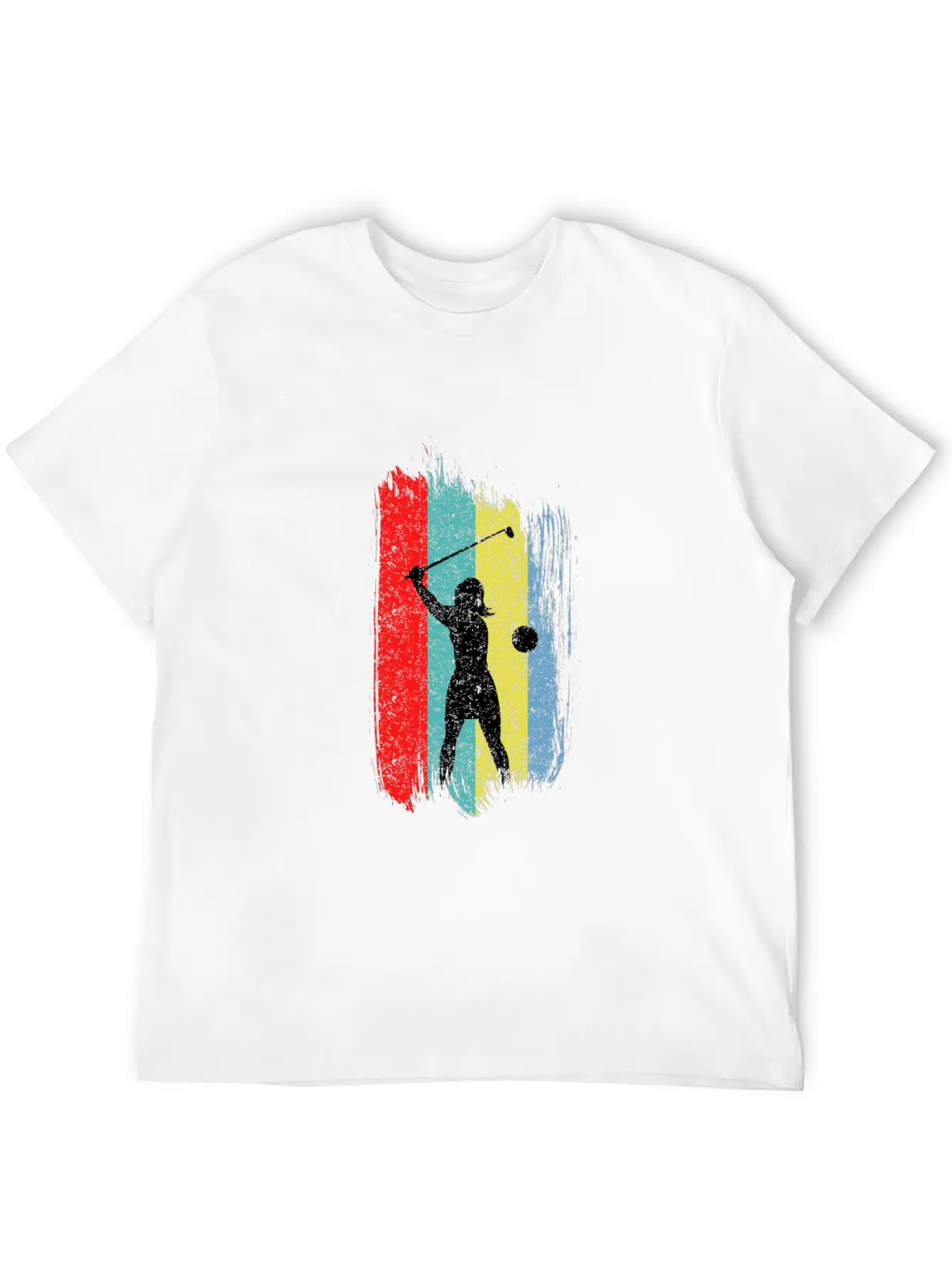 Retro Golf Player Women Golfer Golfing Putter Gift Unisex Short Sleeve Soft Cotton T-Shirt – Casual Everyday Wear