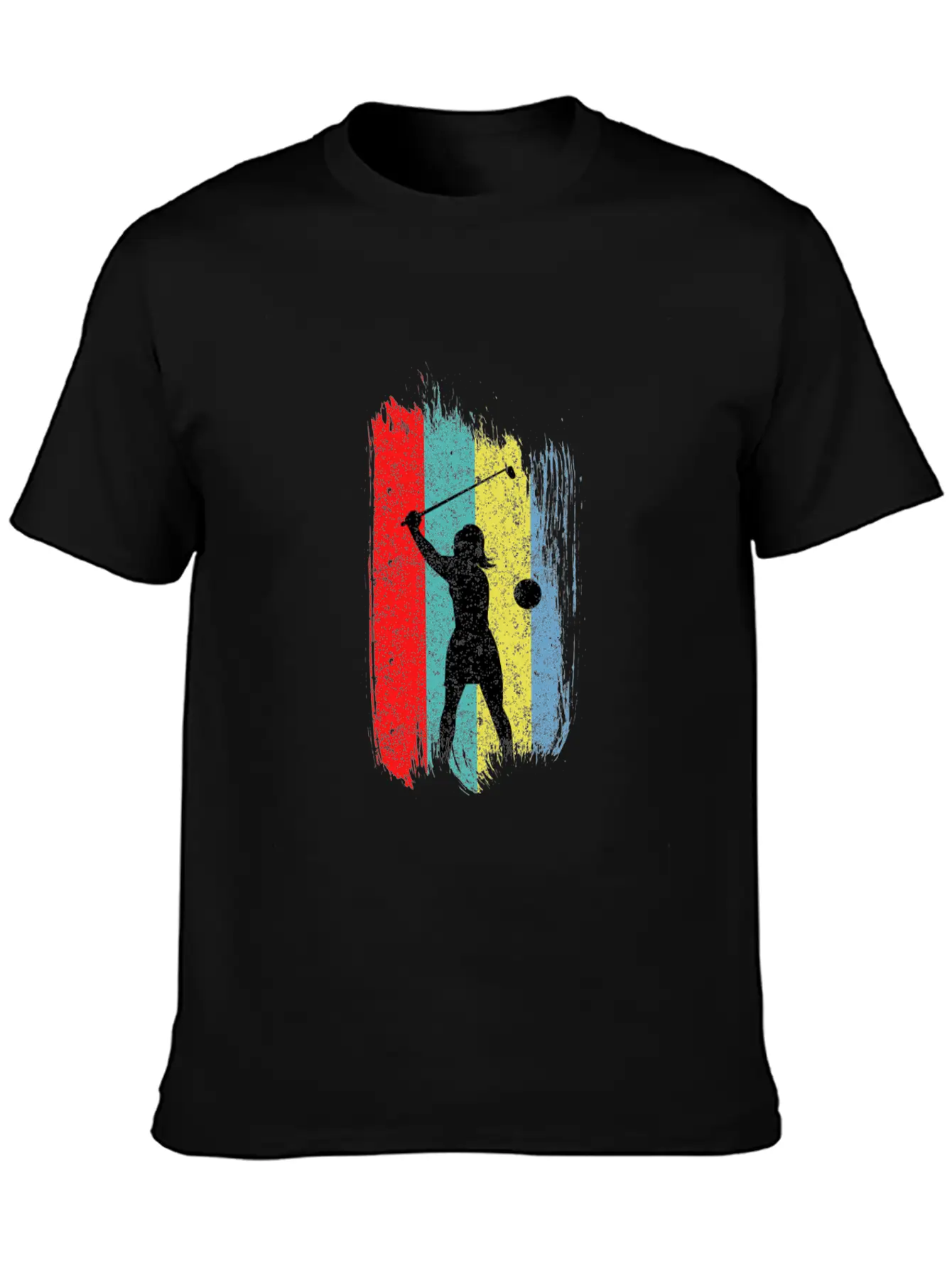 Retro Golf Player Women Golfer Golfing Putter Gift Unisex Short Sleeve Soft Cotton T-Shirt – Casual Everyday Wear