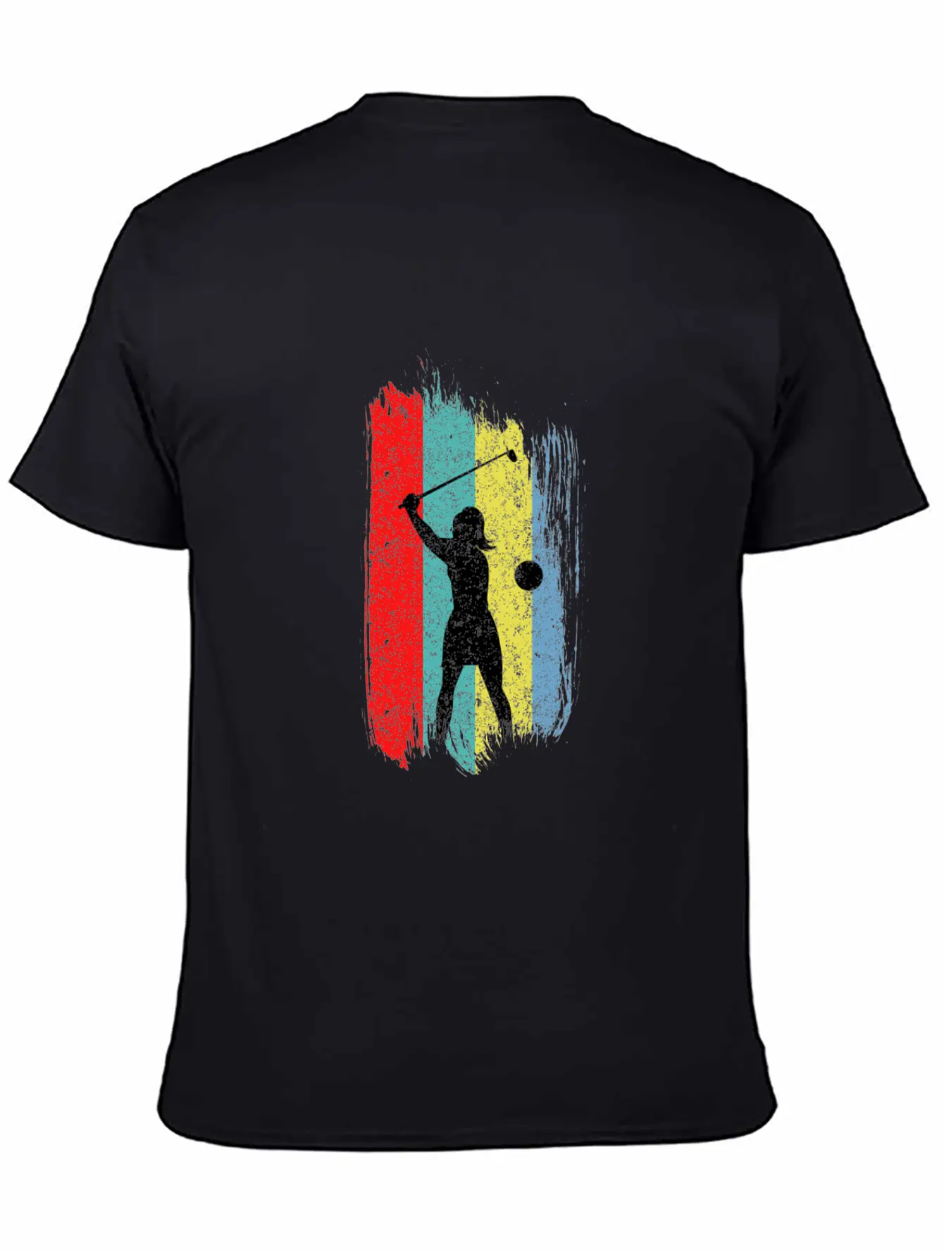 Retro Golf Player Women Golfer Golfing Putter Gift Unisex Short Sleeve Soft Cotton T-Shirt – Casual Everyday Wear