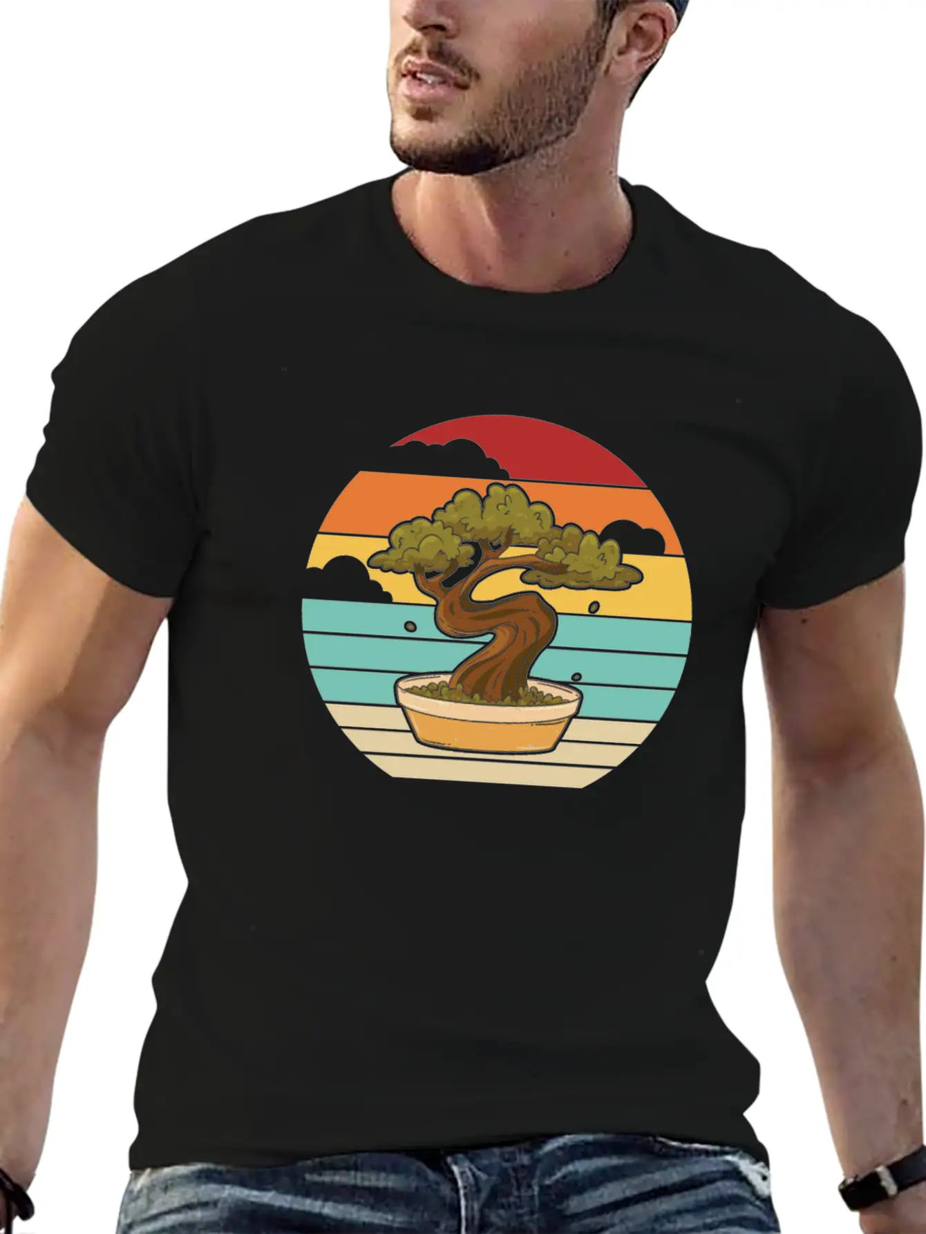 Retro Indoor Bonsai Bonsai Pots Penjing Comfortable Minimalist Graphic Tee – Summer Style Essential