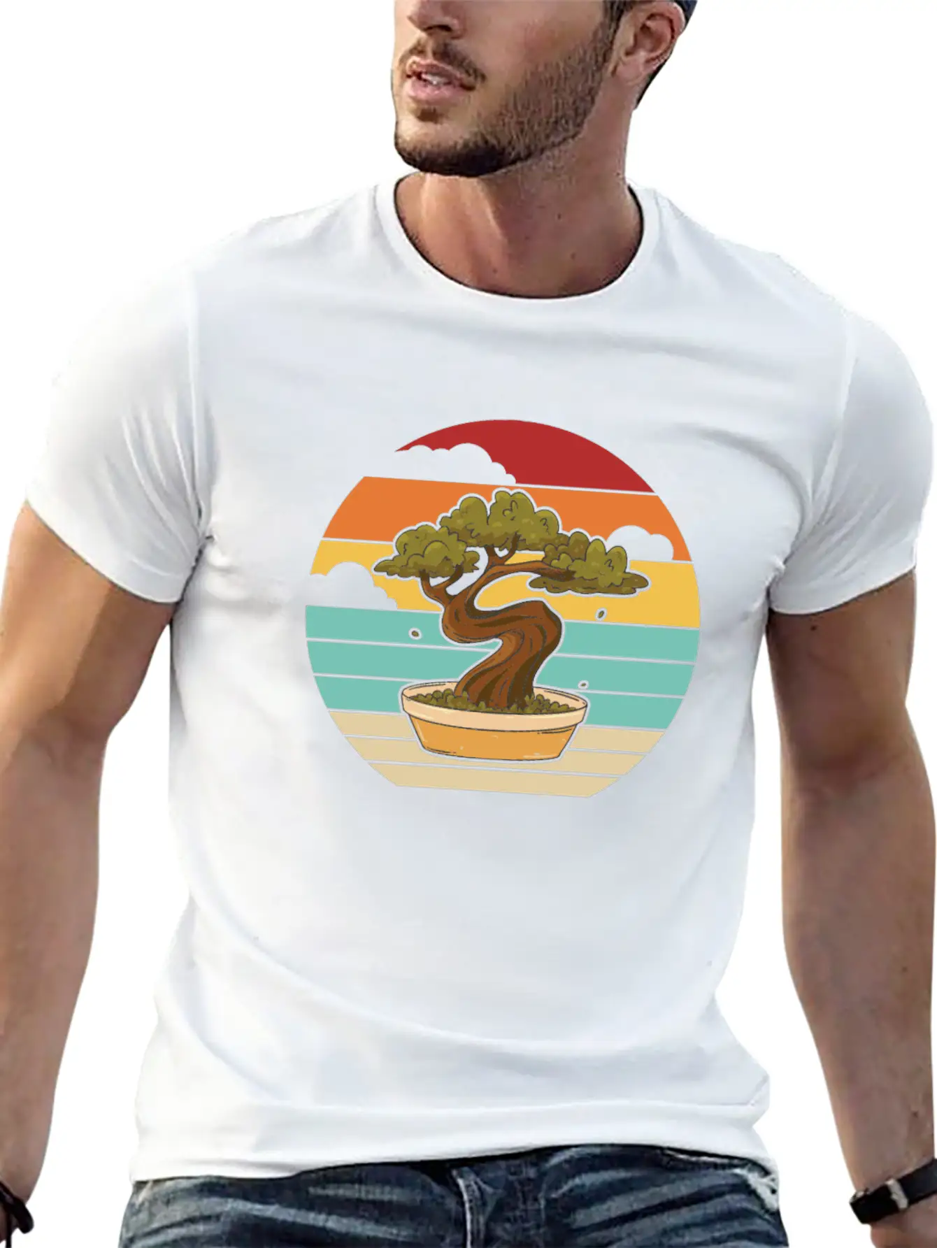 Retro Indoor Bonsai Bonsai Pots Penjing Comfortable Minimalist Graphic Tee – Summer Style Essential