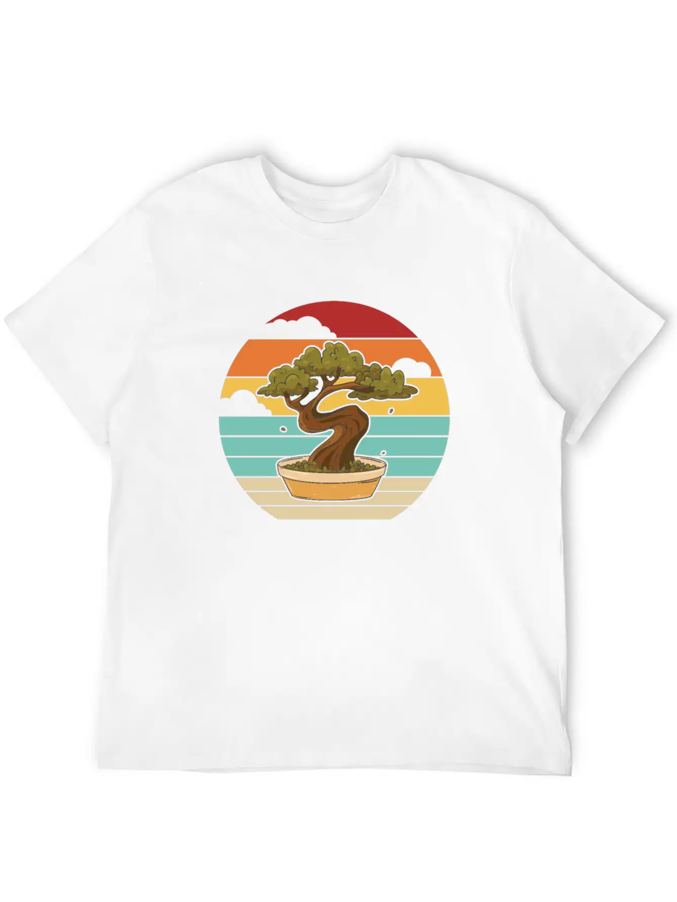 Retro Indoor Bonsai Bonsai Pots Penjing Comfortable Minimalist Graphic Tee – Summer Style Essential