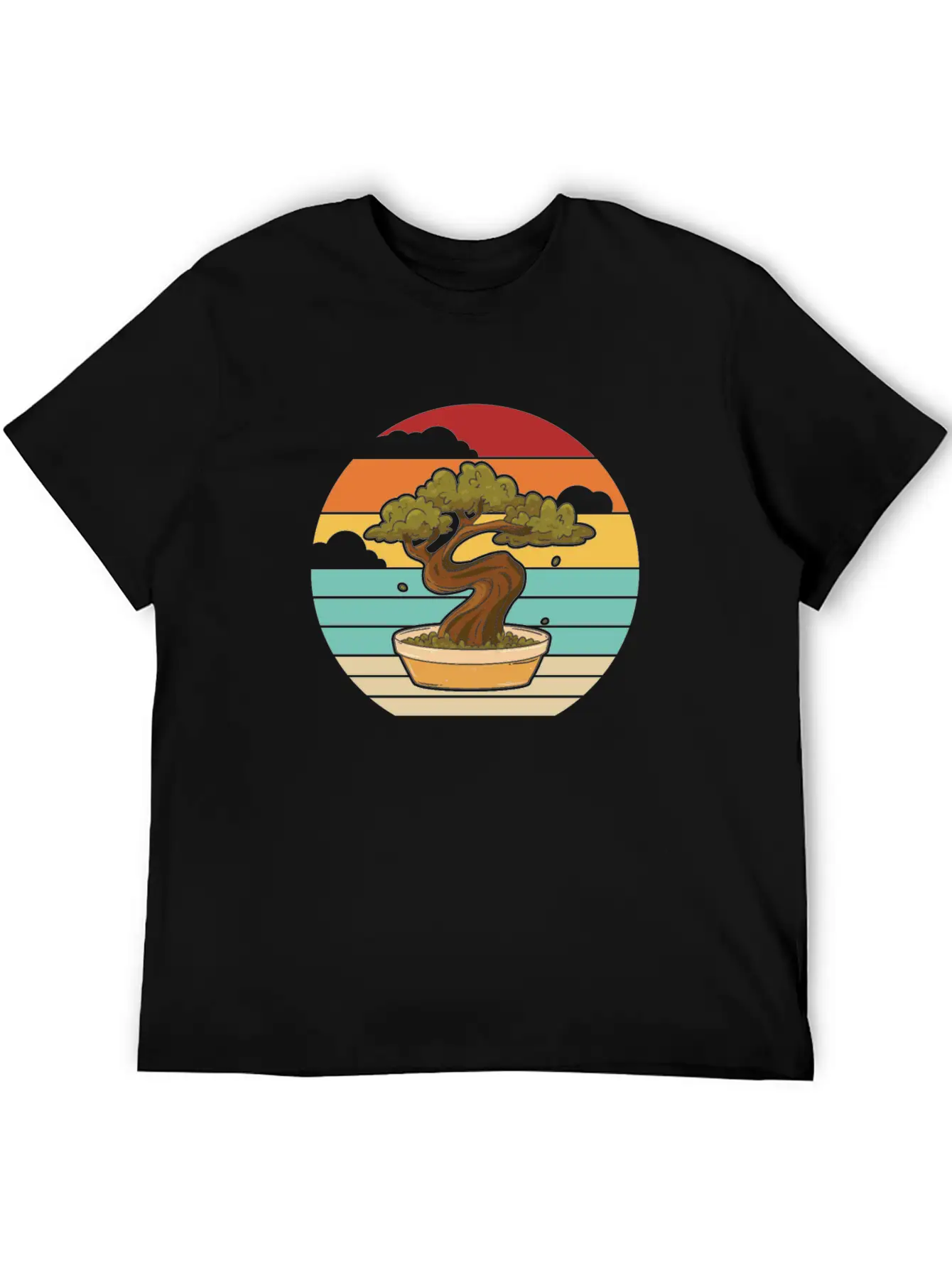 Retro Indoor Bonsai Bonsai Pots Penjing Comfortable Minimalist Graphic Tee – Summer Style Essential