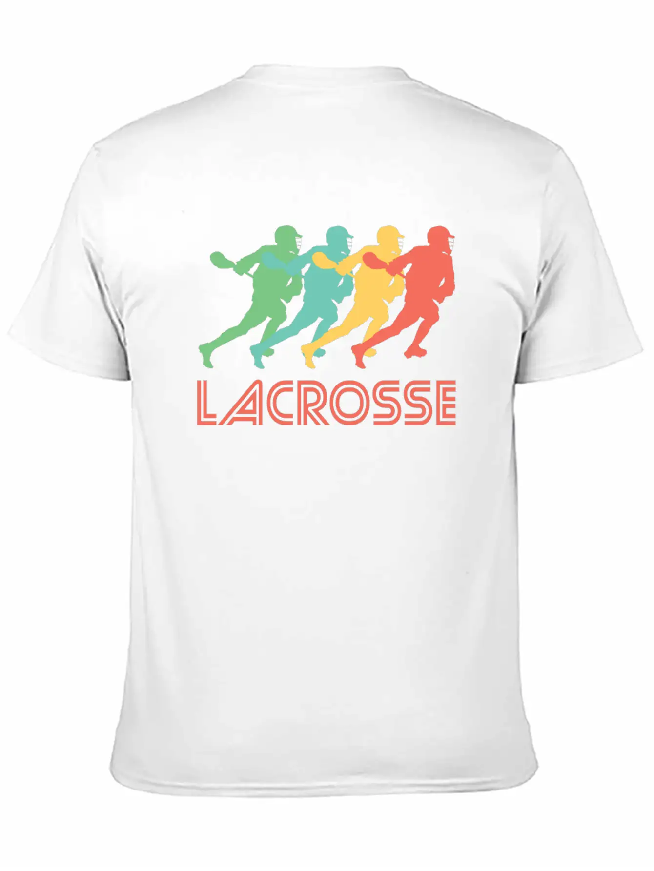 Retro Lacrosse Pop Art Unisex Short Sleeve Soft Cotton T-Shirt – Casual Everyday Wear