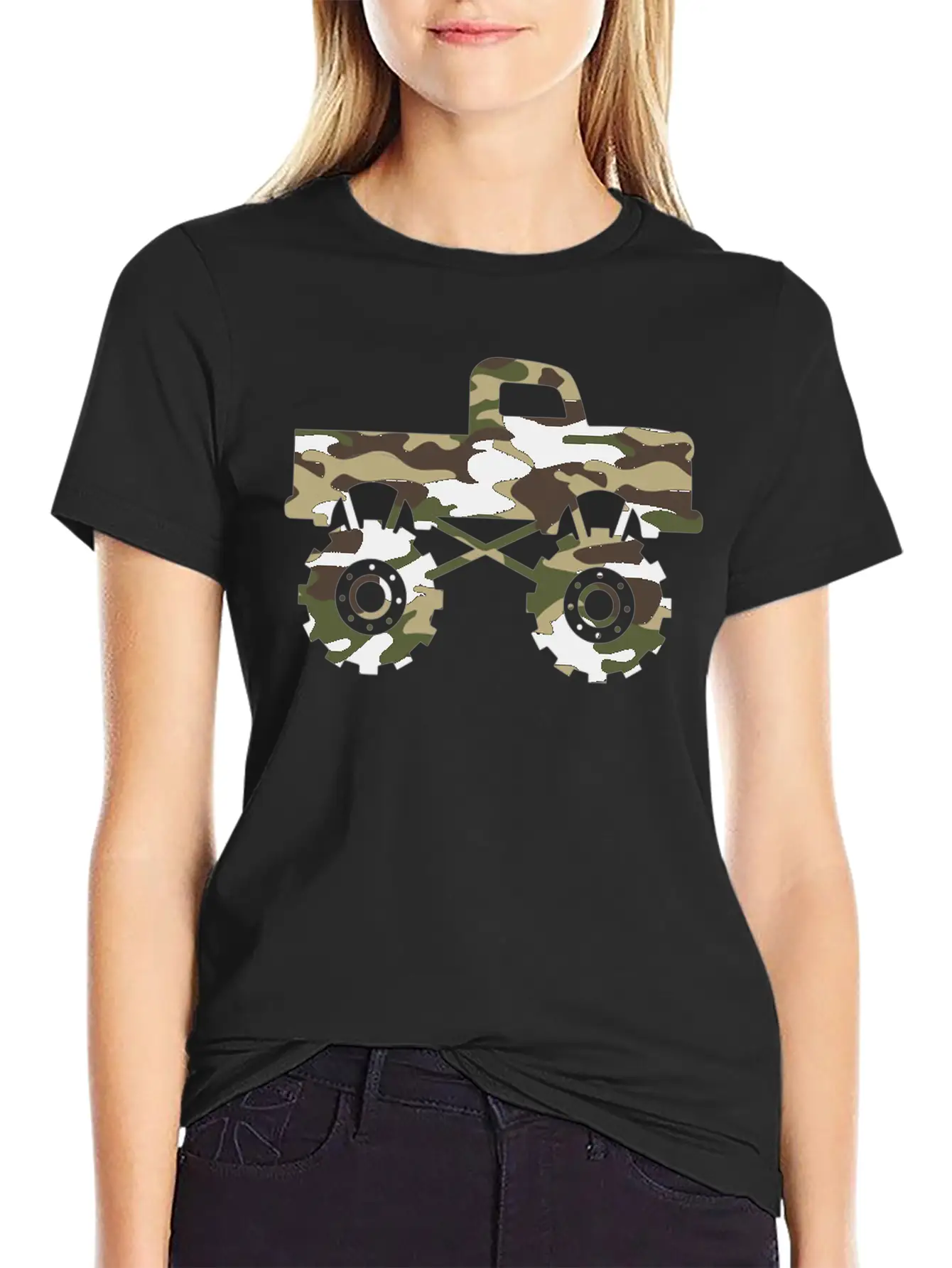 Retro Monster Truck Unisex Casual T-Shirt – Clean Design For Daily Comfort